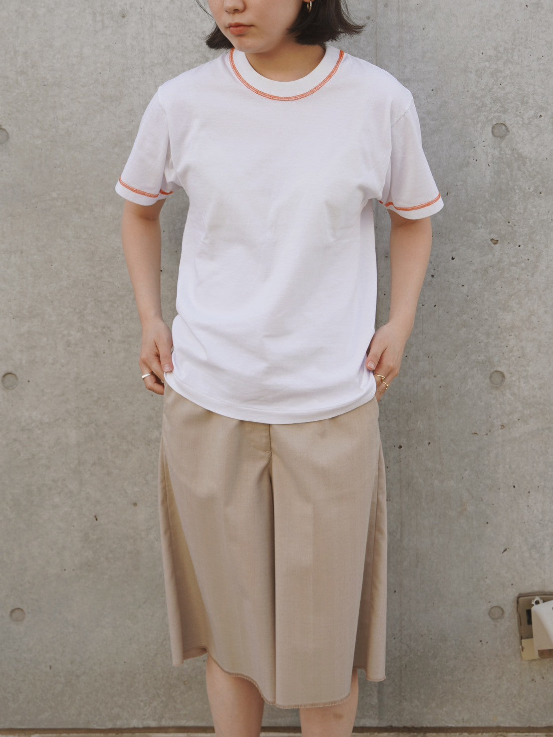 404 Orange Stitched S/S Tee