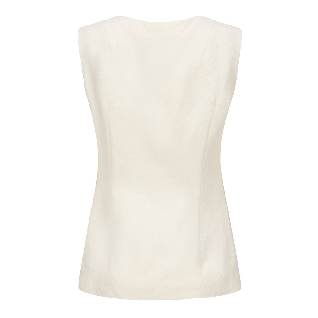 "RUOHAN" White Avonia Vest