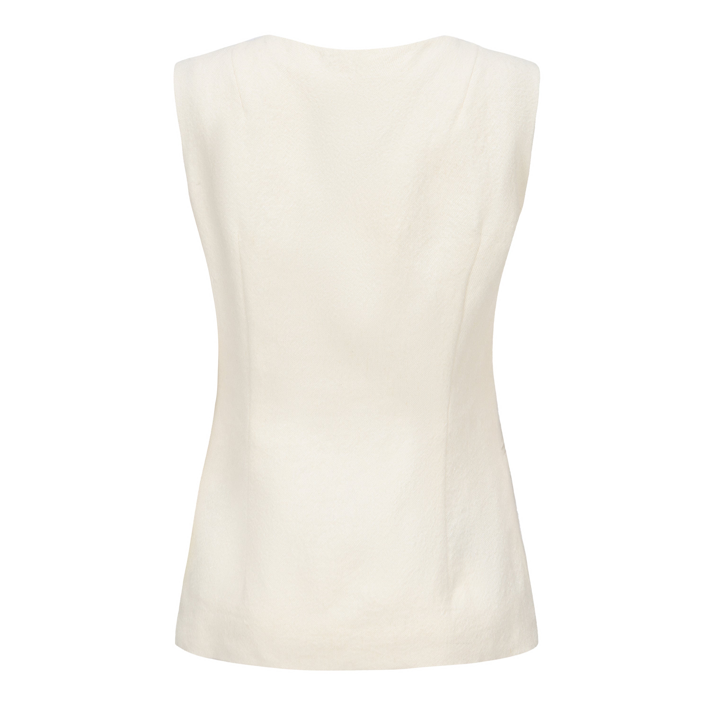 "RUOHAN" White Avonia Vest