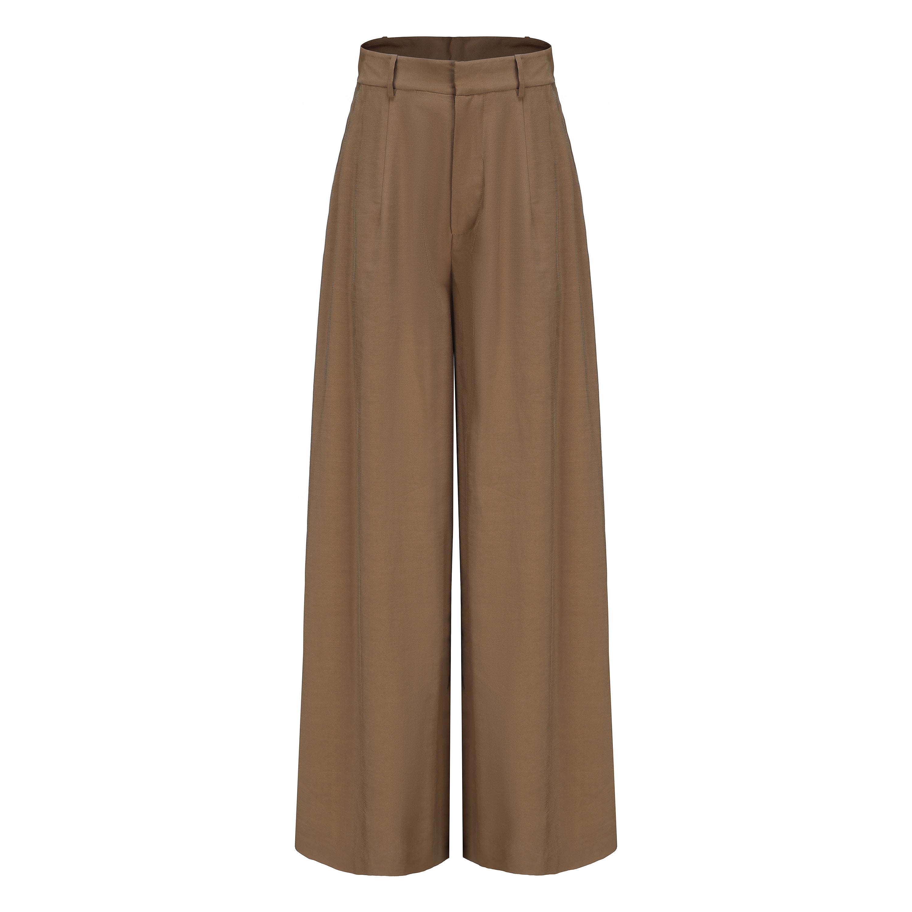 "RUOHAN" Tan Suit Pants