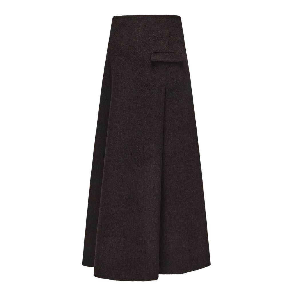 "RUOHAN" COFFEE NASSAU SKIRT