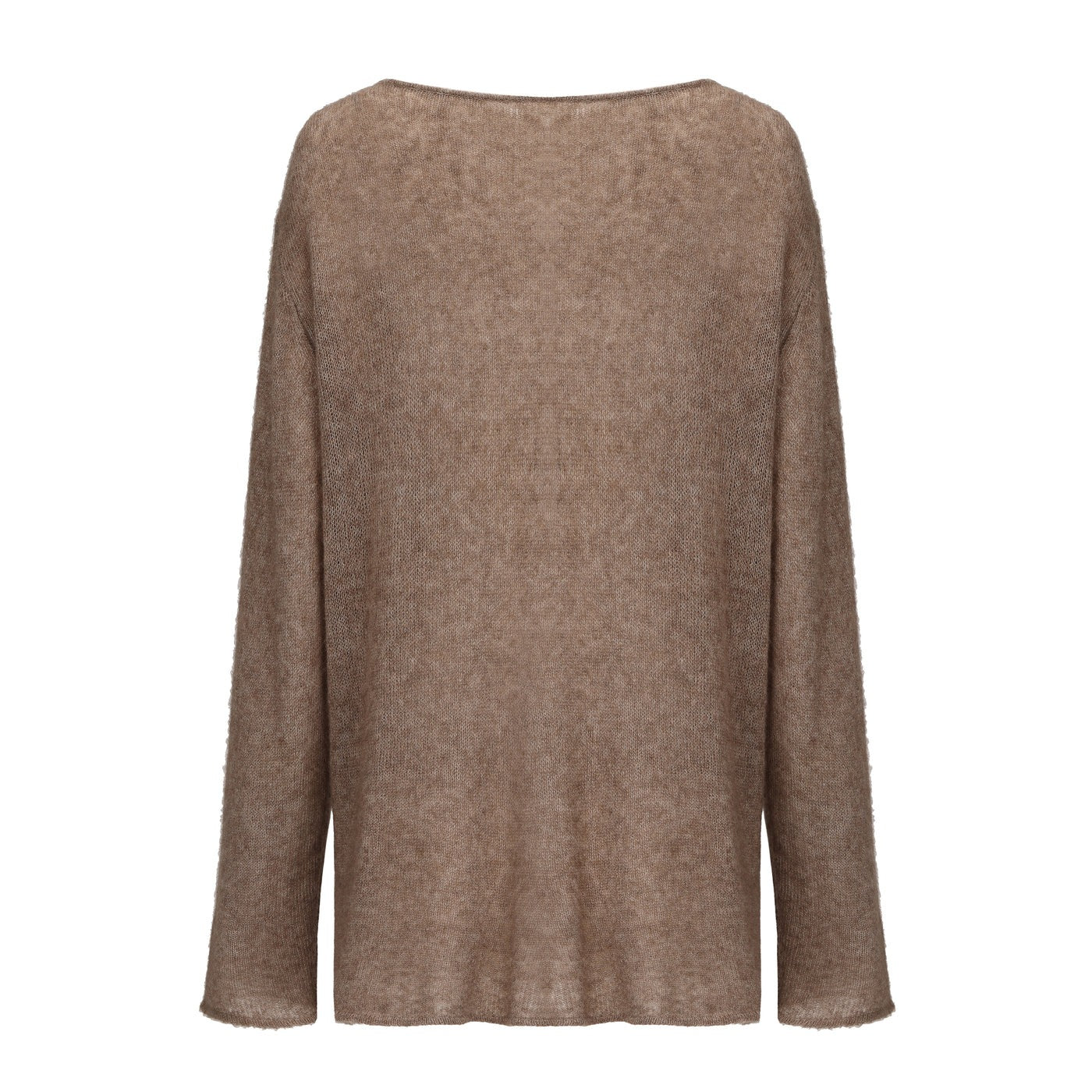 "RUOHAN" BROWN KNIT COMINO TOP