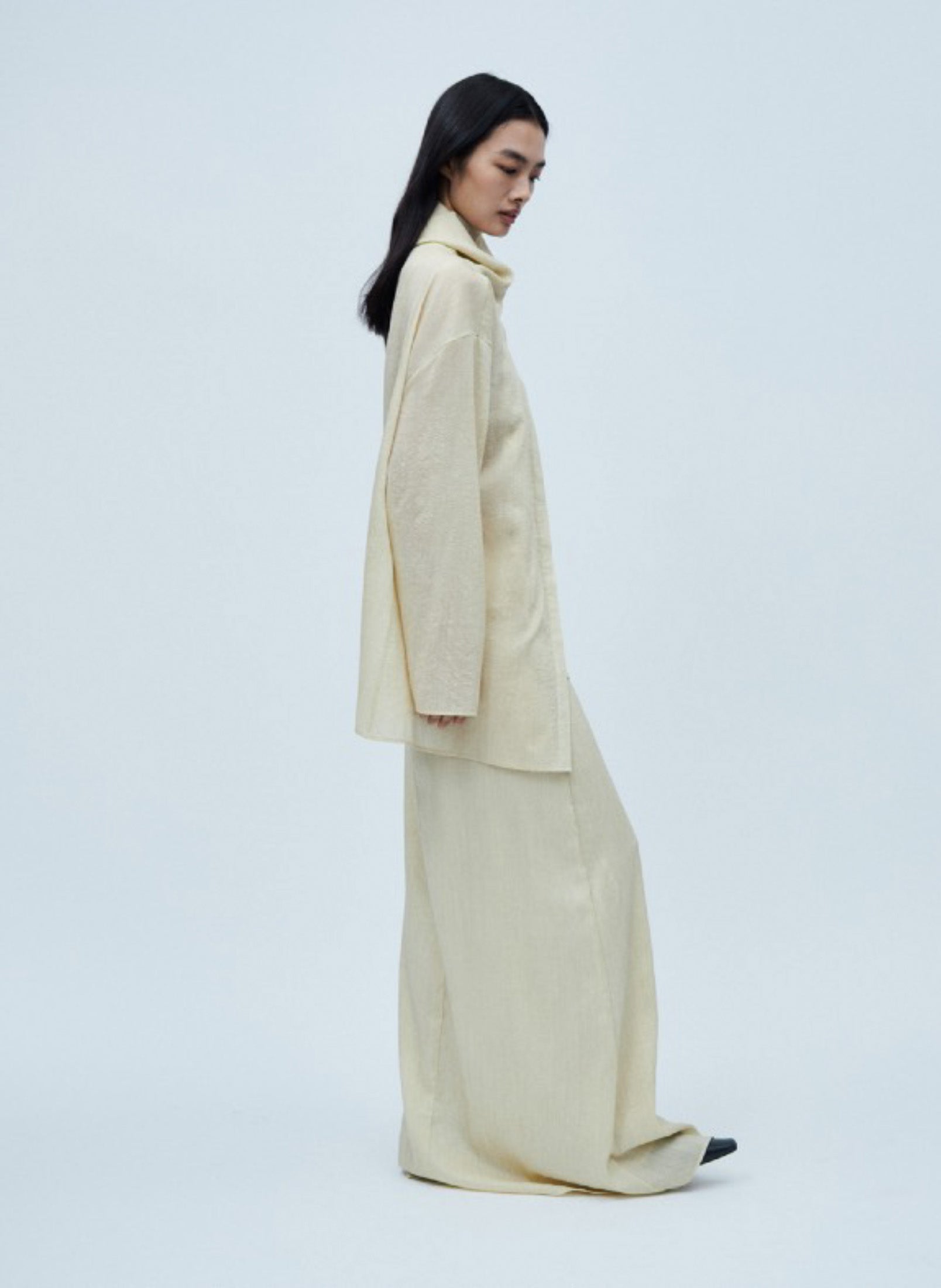 "RUOHAN" Wool Blend Barrow Shirt