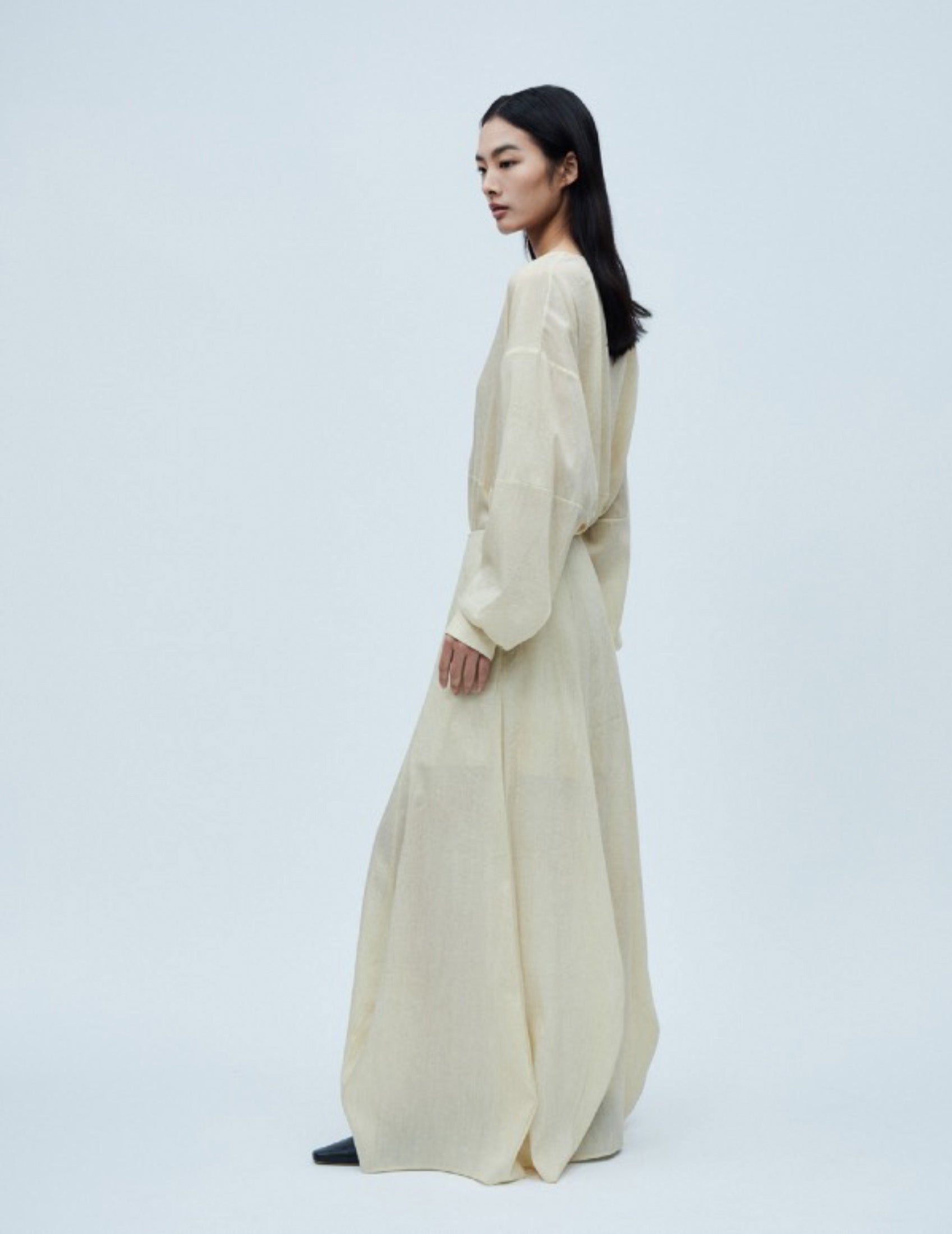 "RUOHAN" Wool Blend Viti Skirt