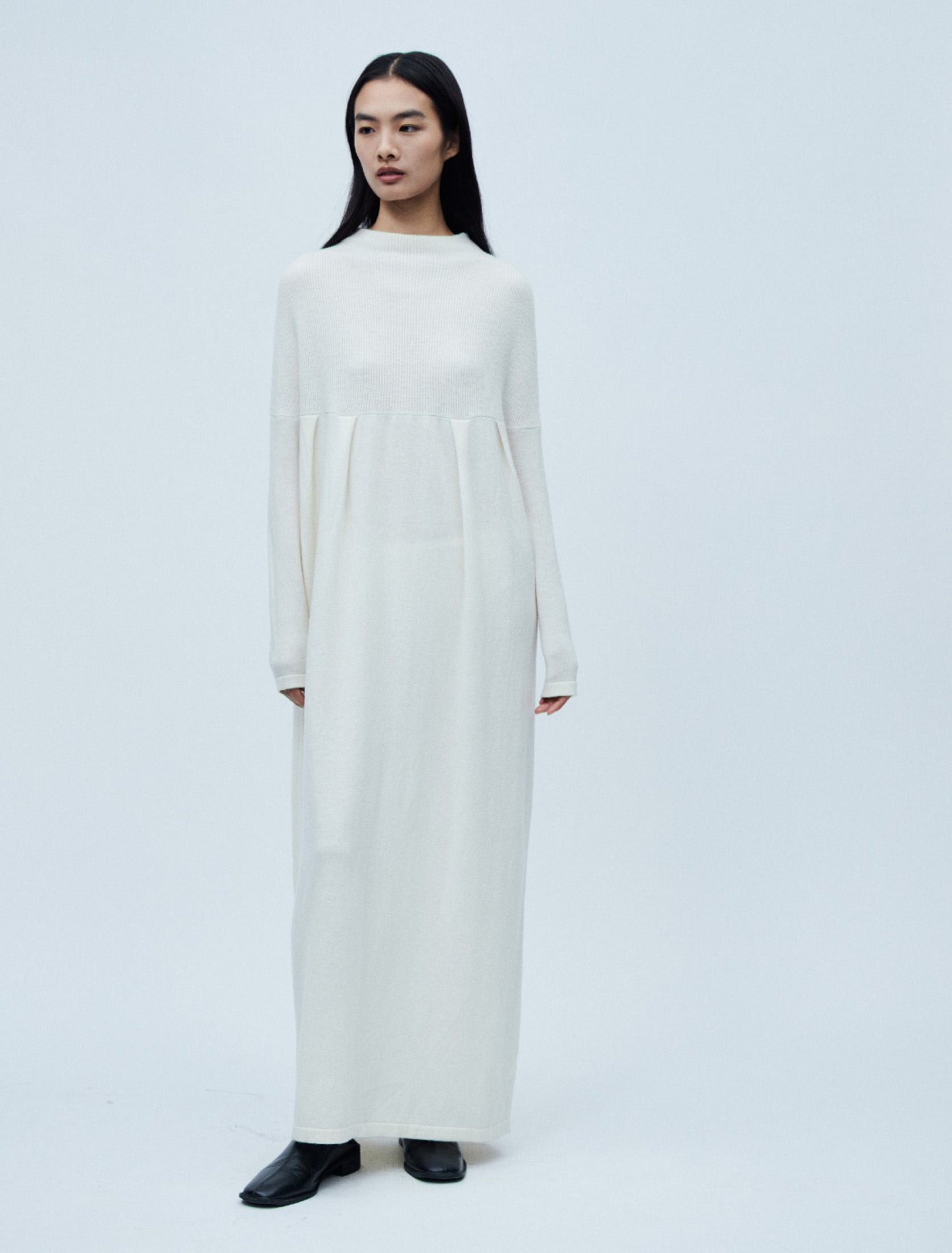 "RUOHAN" Cream Syros Dress