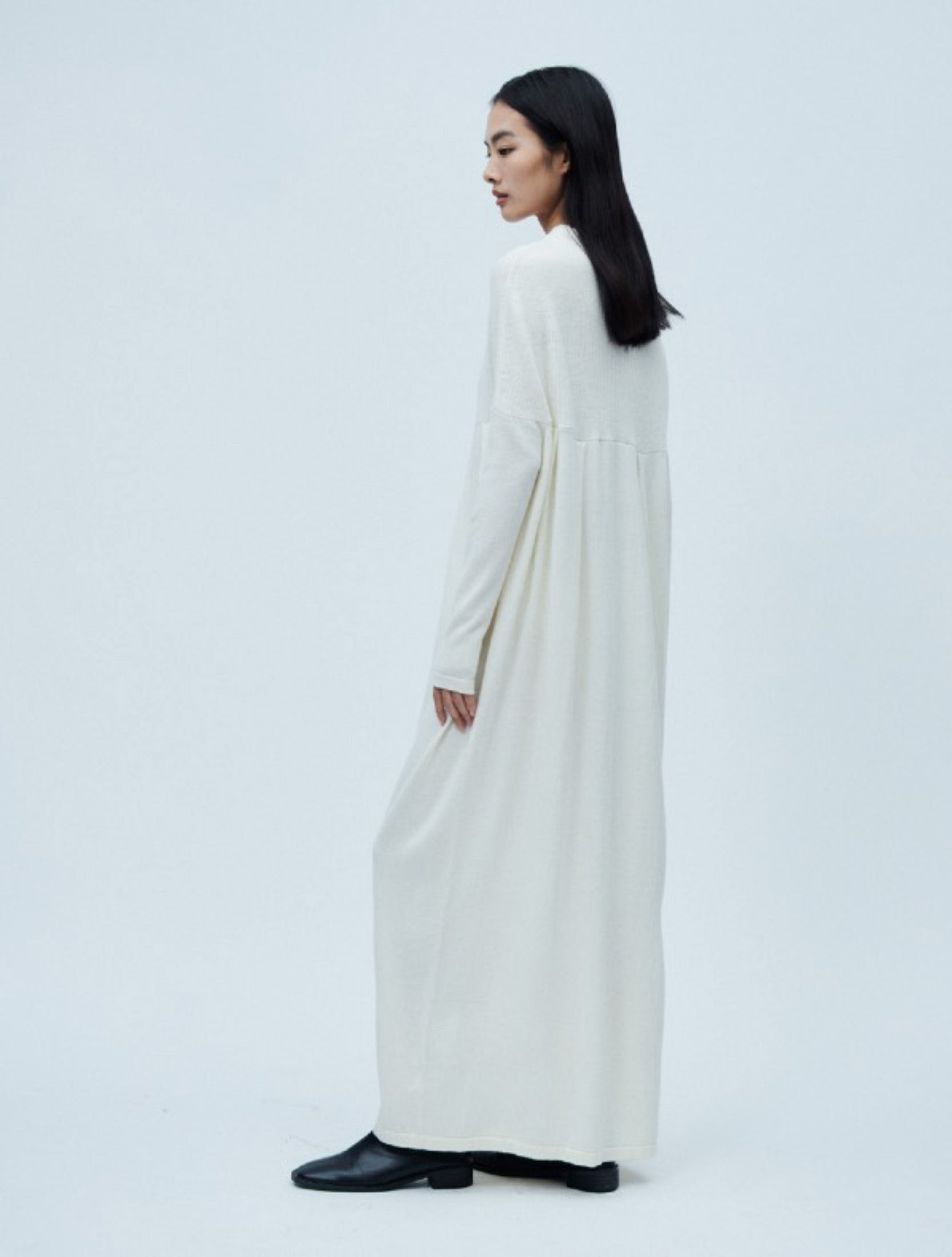 "RUOHAN" Cream Syros Dress