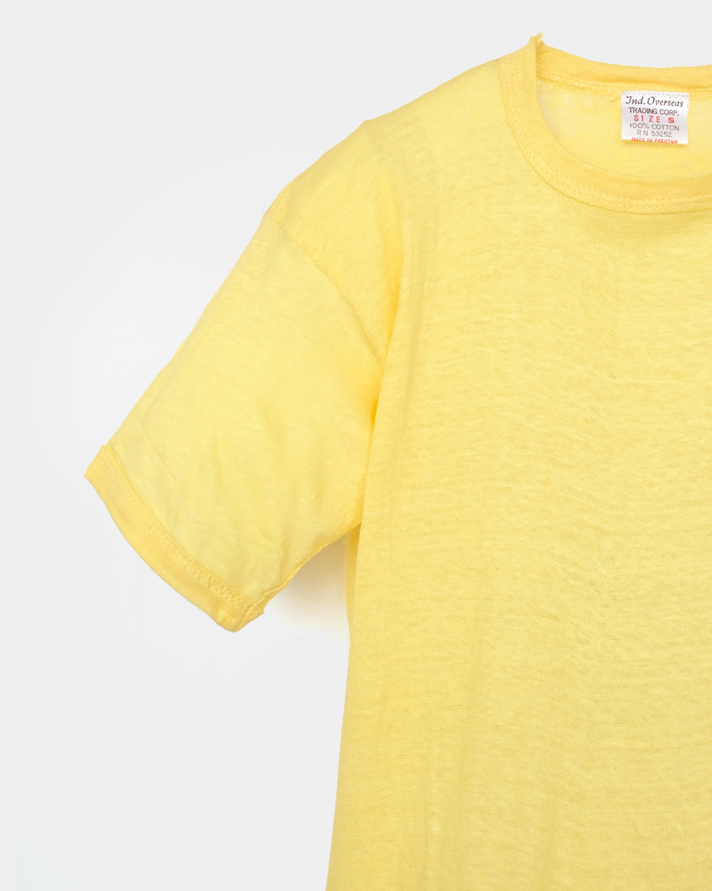 Pale Color T-shirt -Yellow