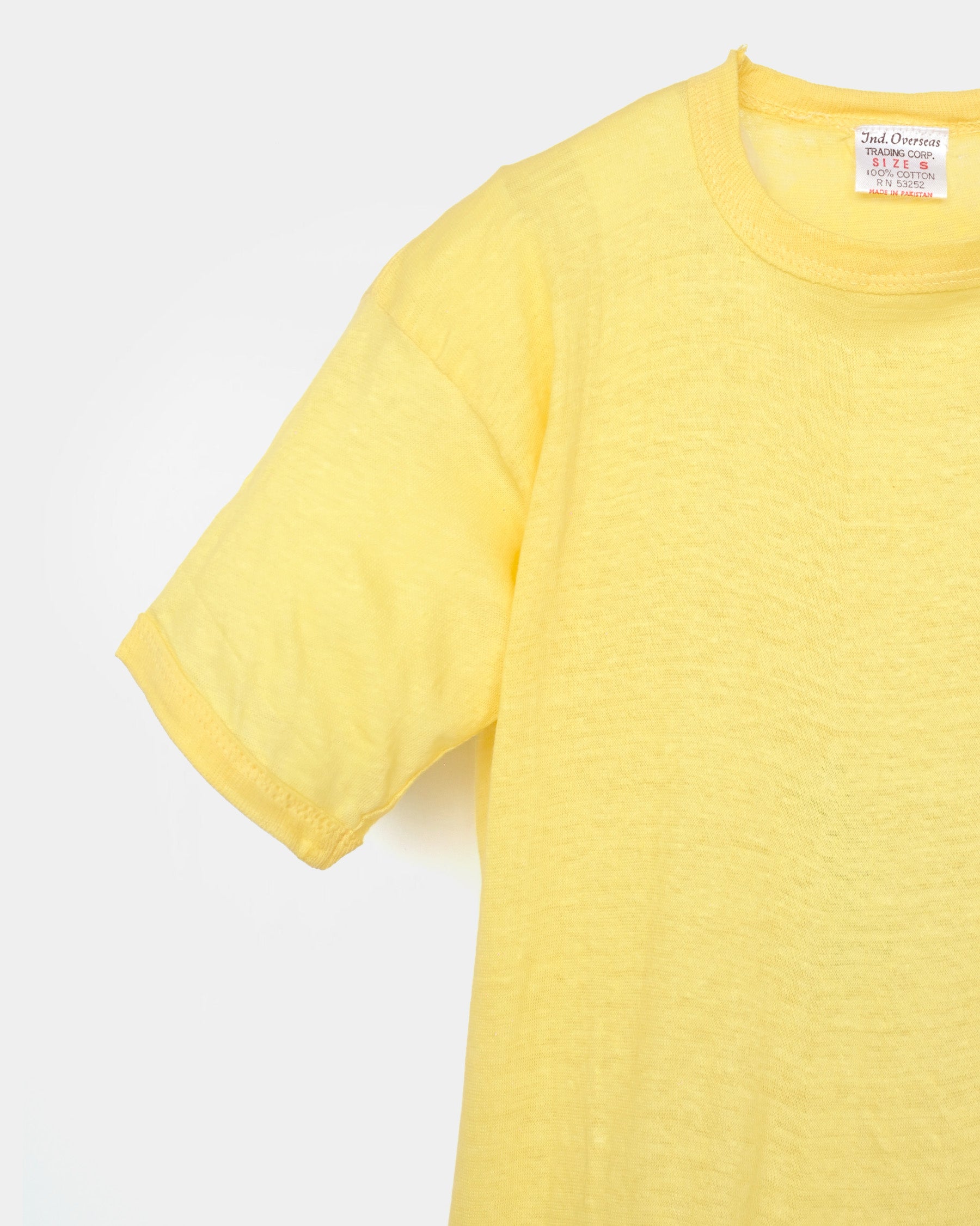 Pale Color T-shirt -Yellow