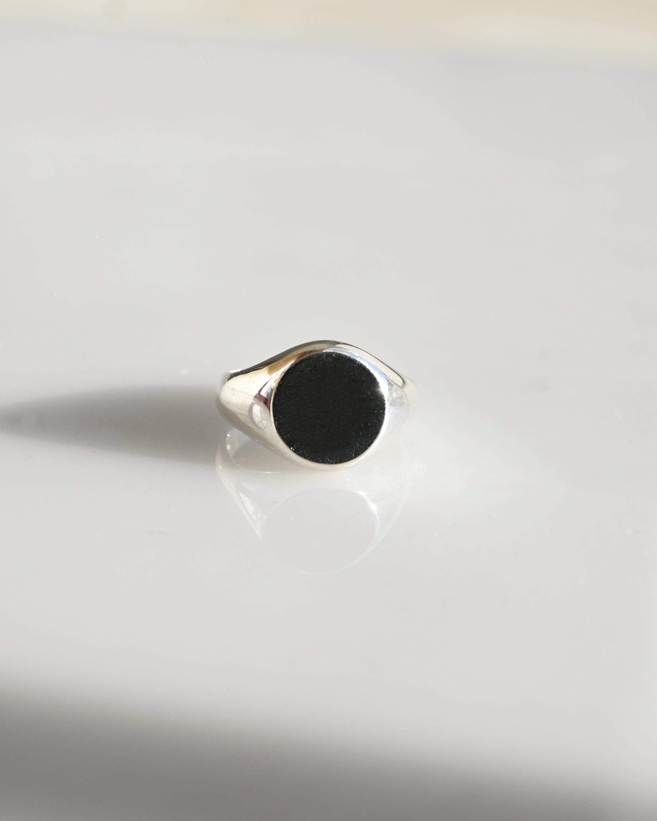 Signet Silver Pinky Ring (2号)