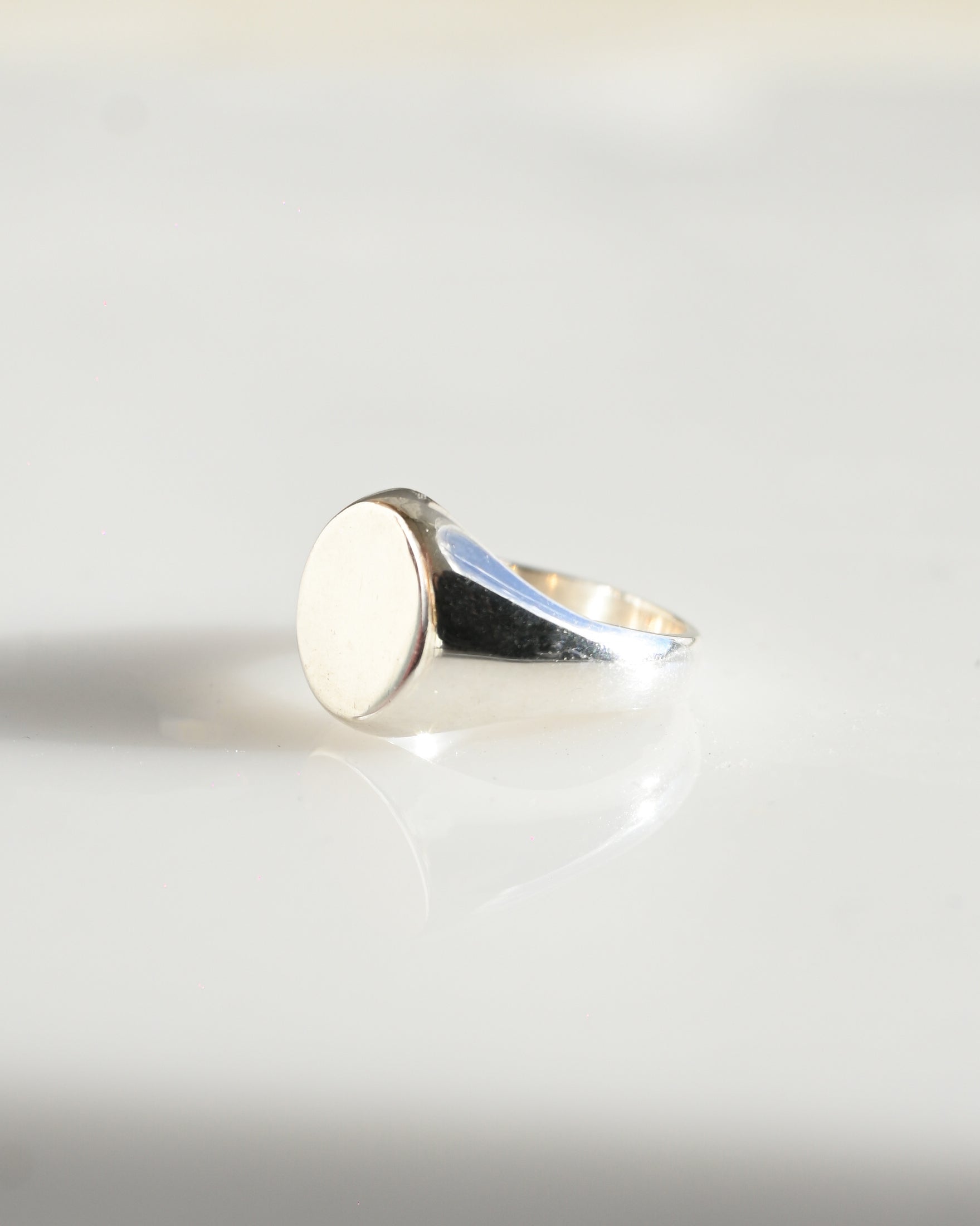 Signet Silver Pinky Ring (2号)