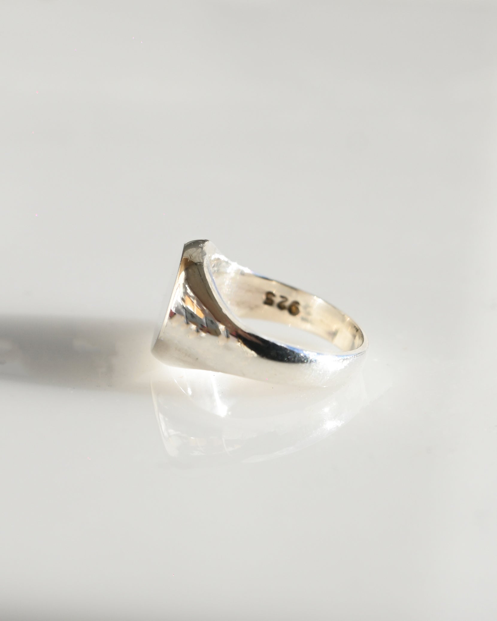 Signet Silver Pinky Ring (2号)
