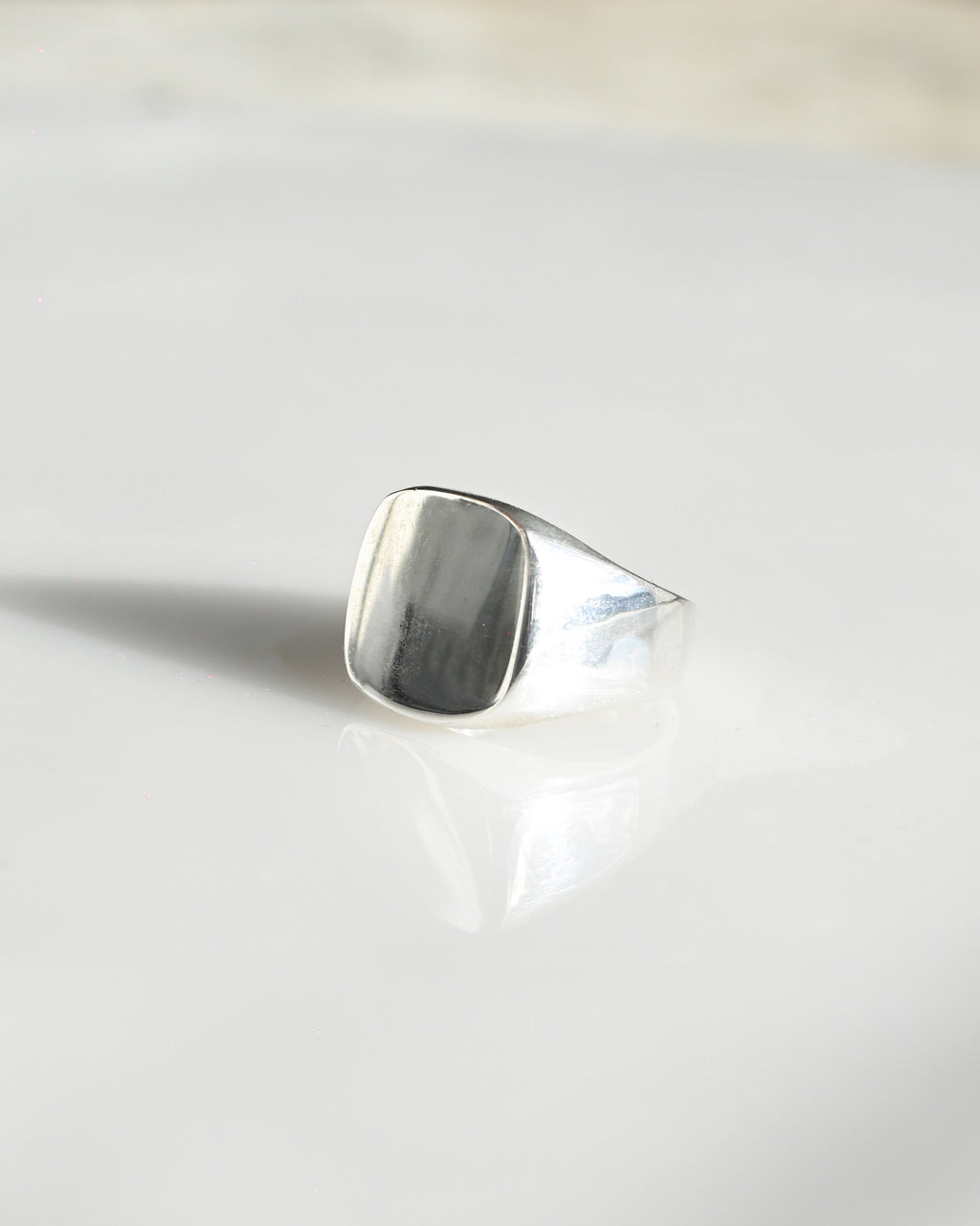 Signet Silver Ring - Square (9号)