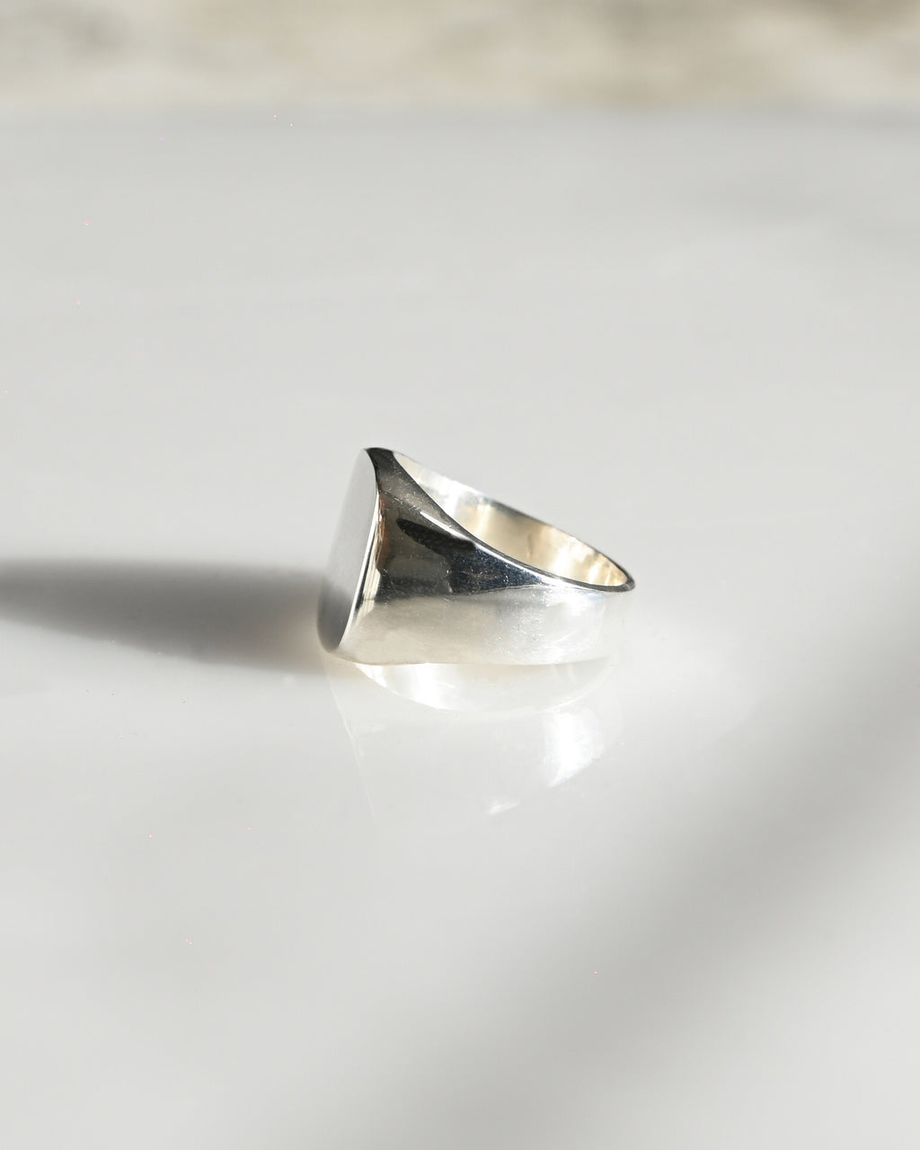 Signet Silver Ring - Square (9号)