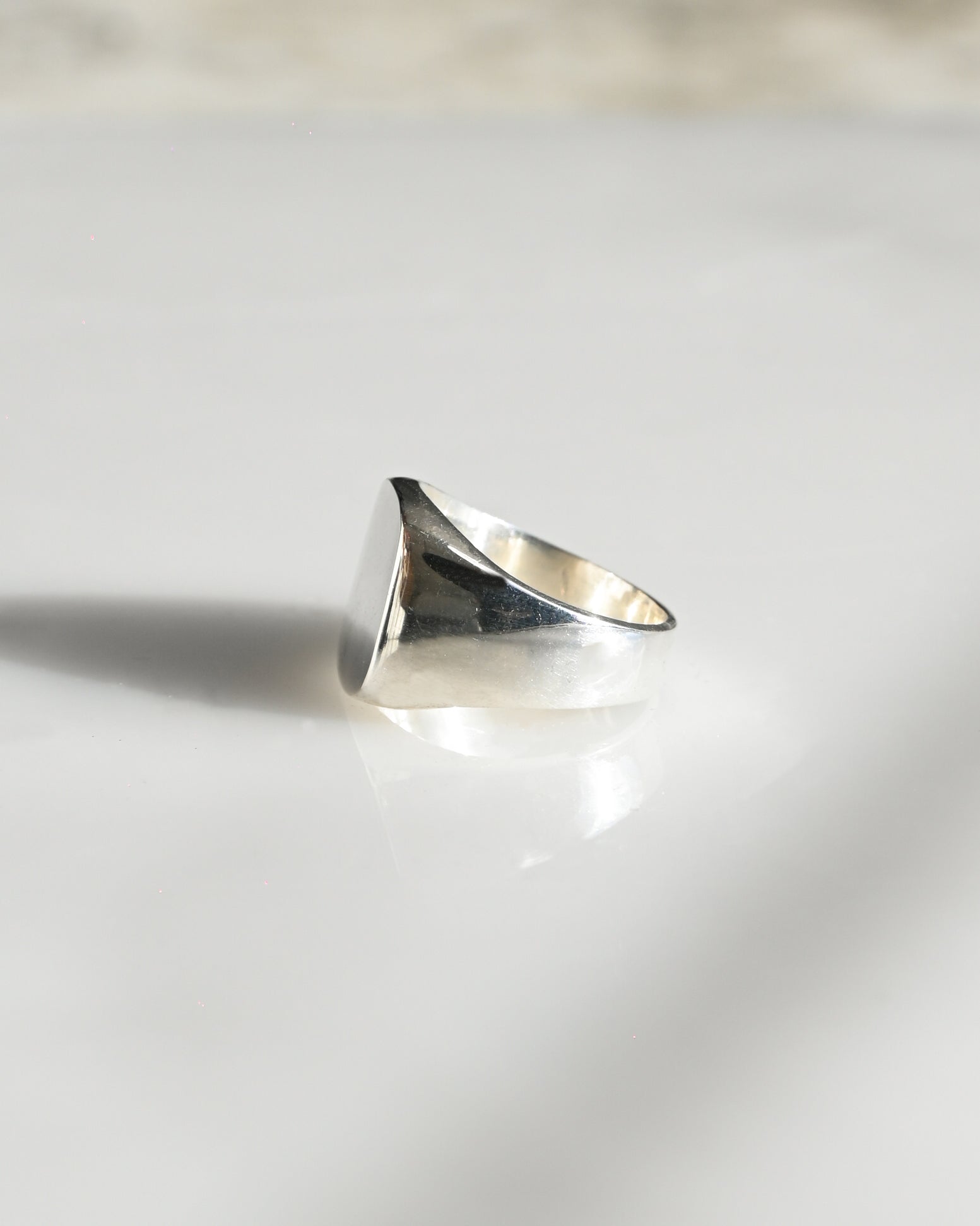 Signet Silver Ring - Square (9号)