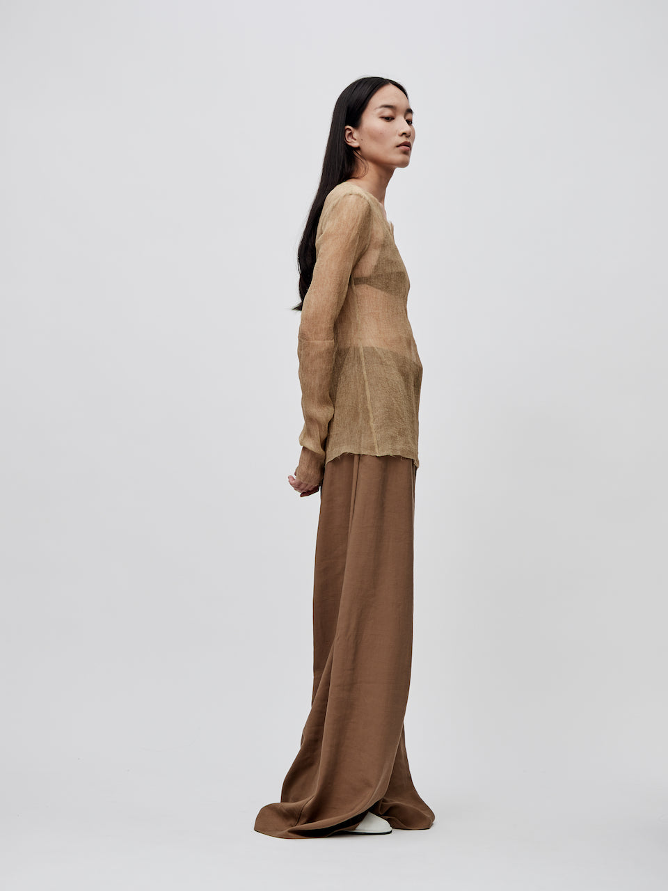 "RUOHAN" Tan Suit Pants