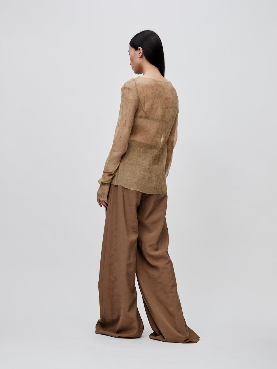 "RUOHAN" Tan Suit Pants