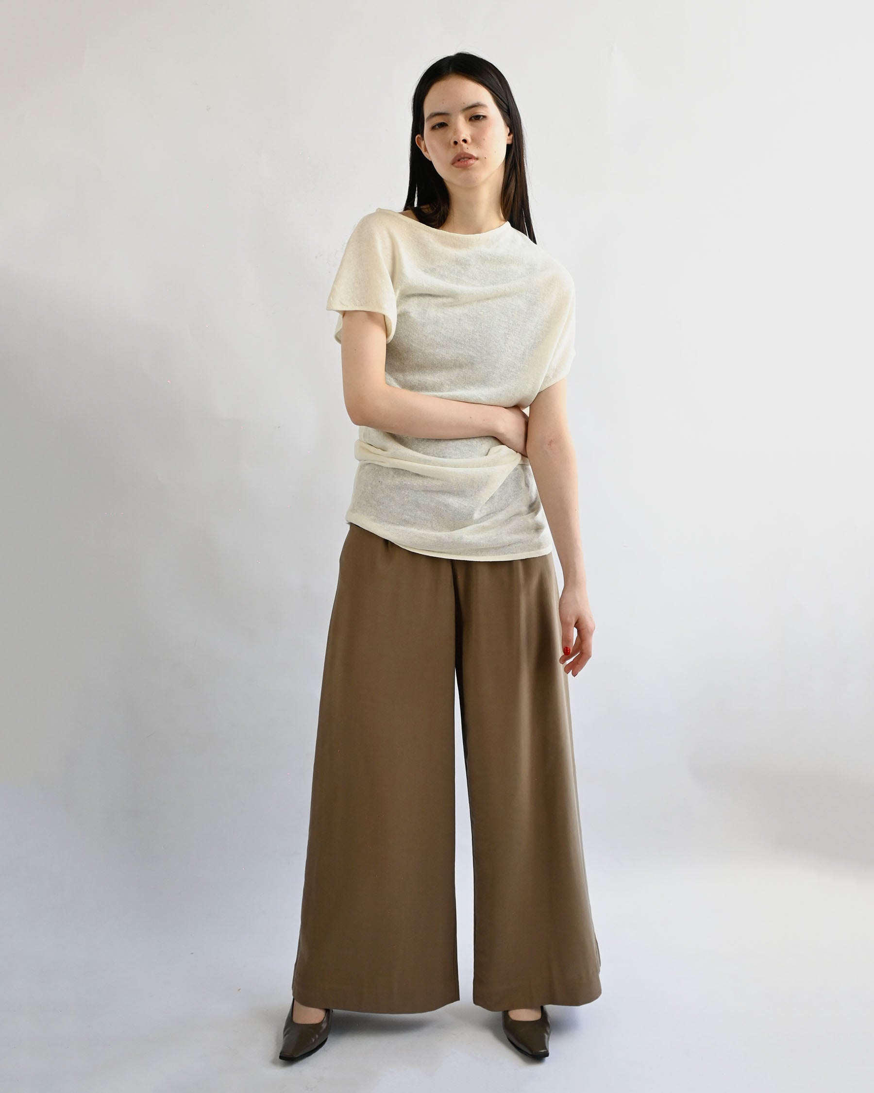 "RUOHAN" Tan Suit Pants