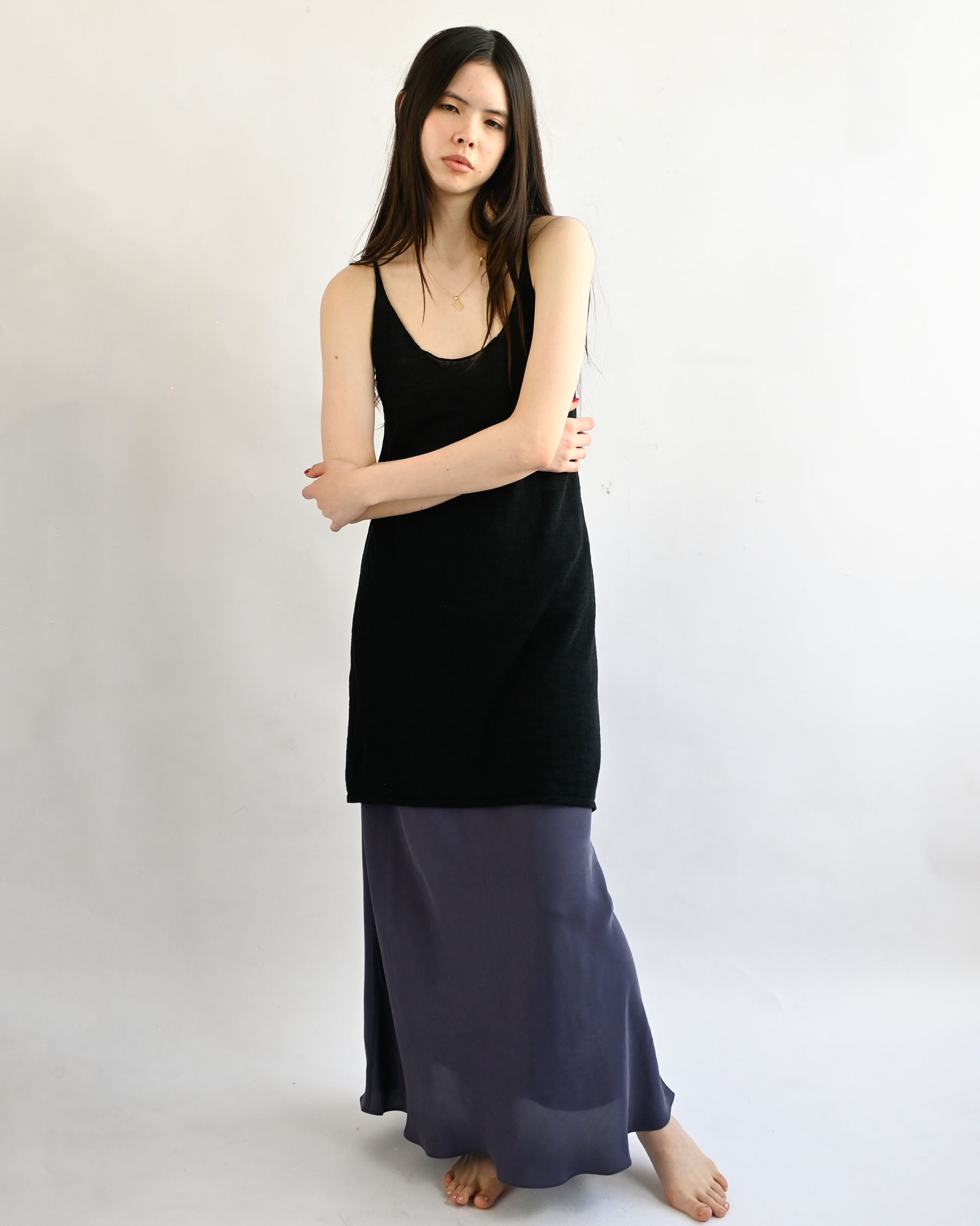 "RUOHAN" Dusk Blue Kos Skirt