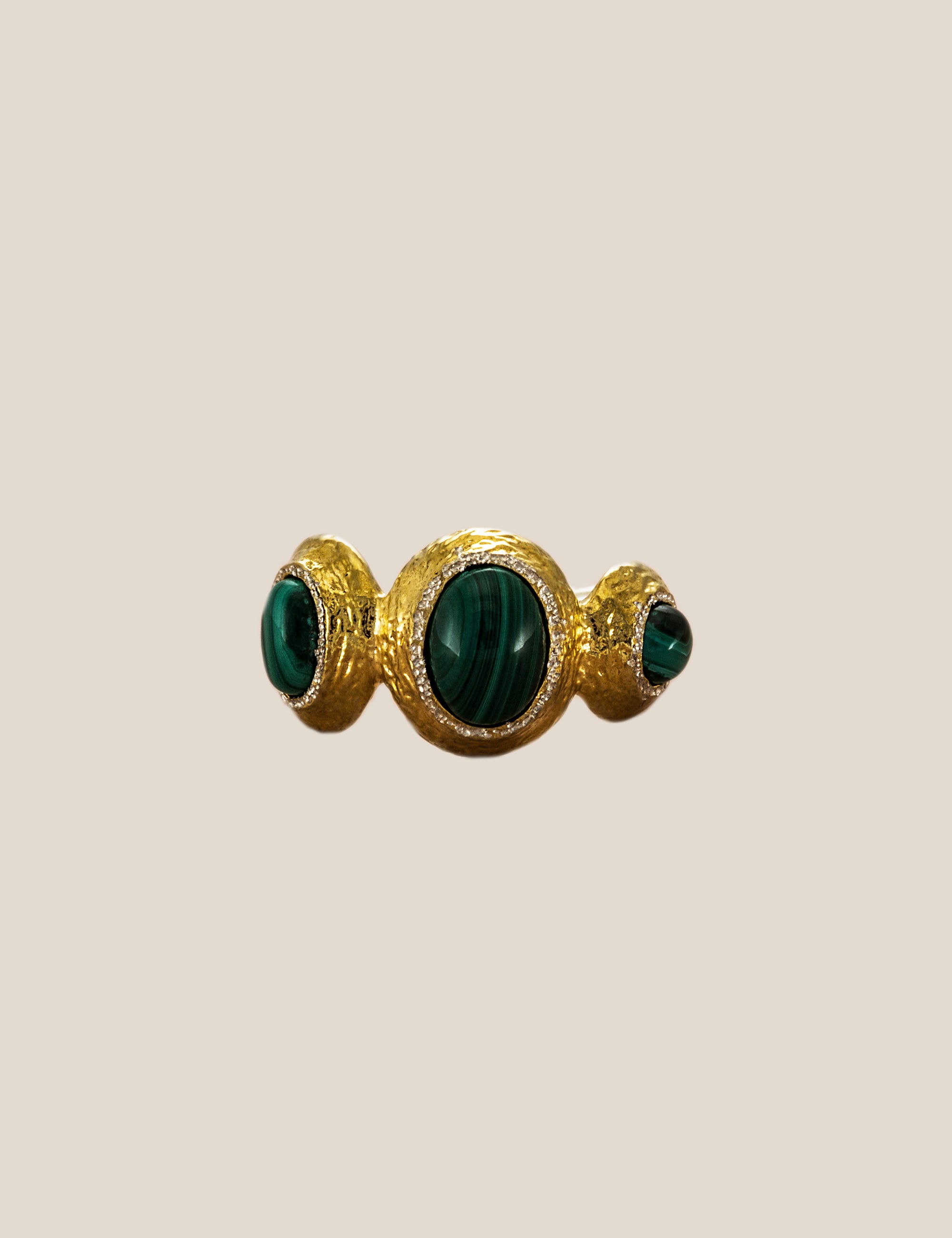 "Isabella Etou" Malachite Mother's Ring