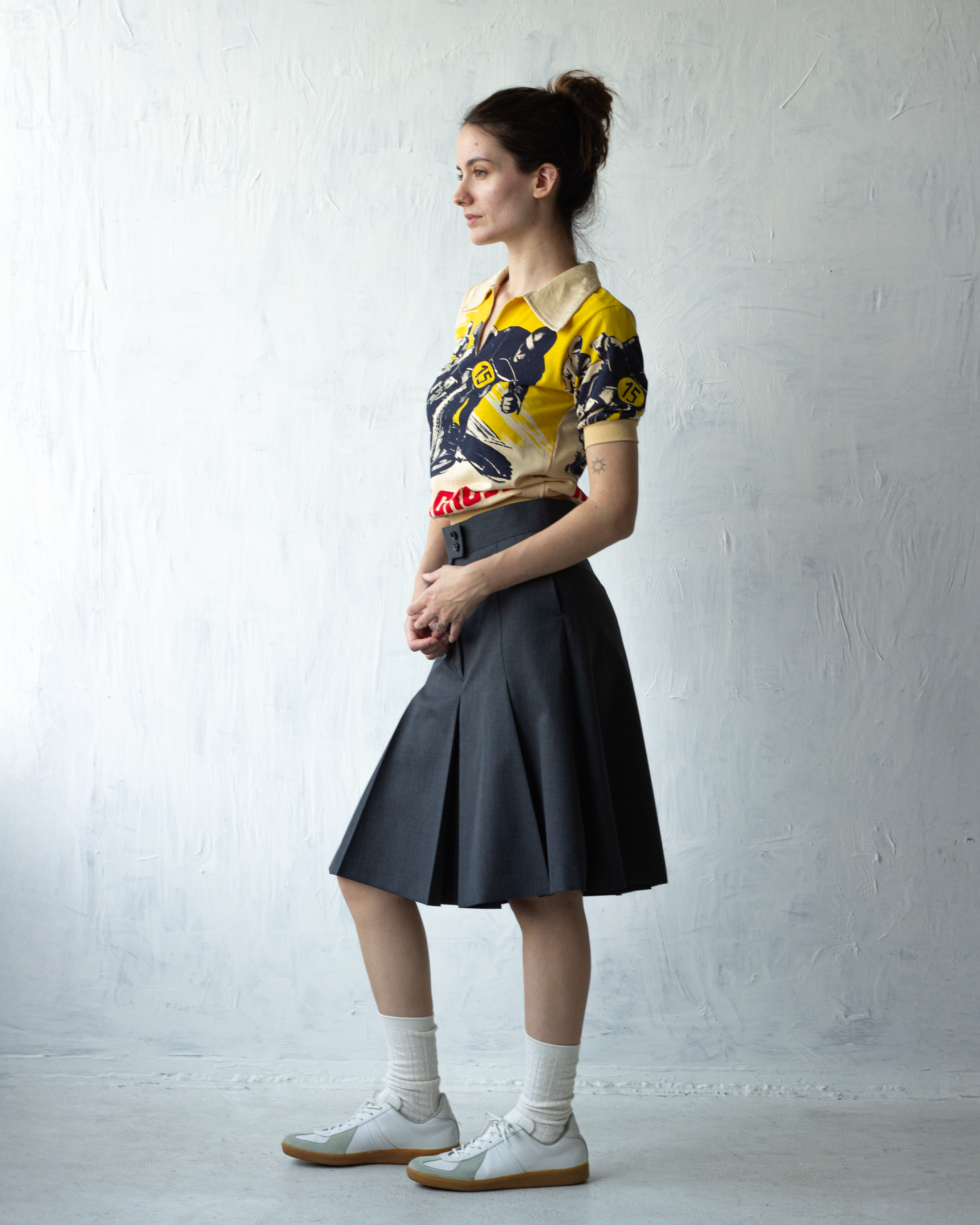 404 Pleated Culotte Skirt