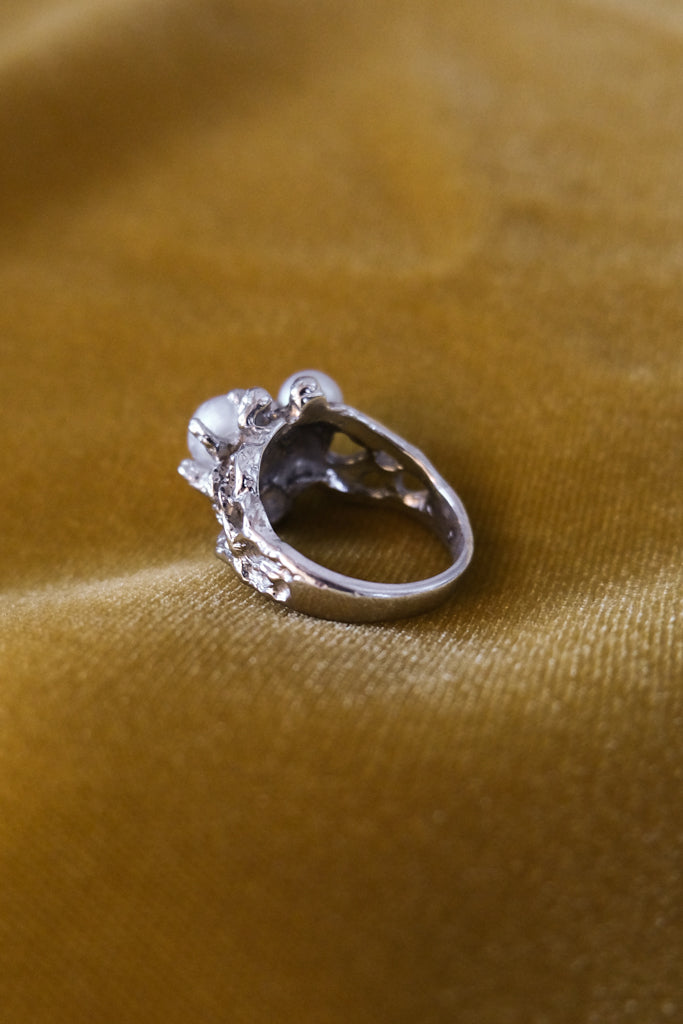 Silver Pearl Ring - 17号