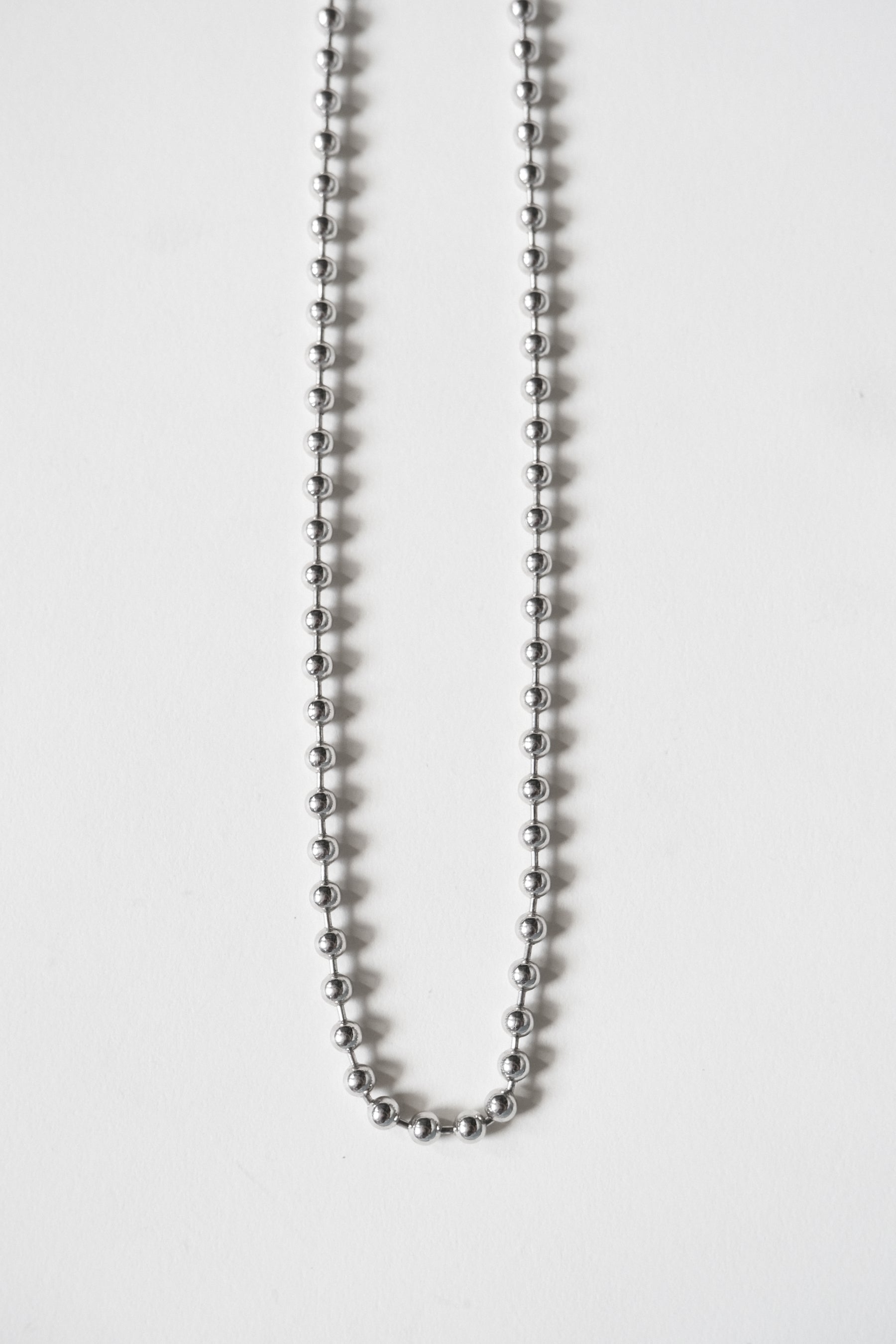 Silver Ball Necklace