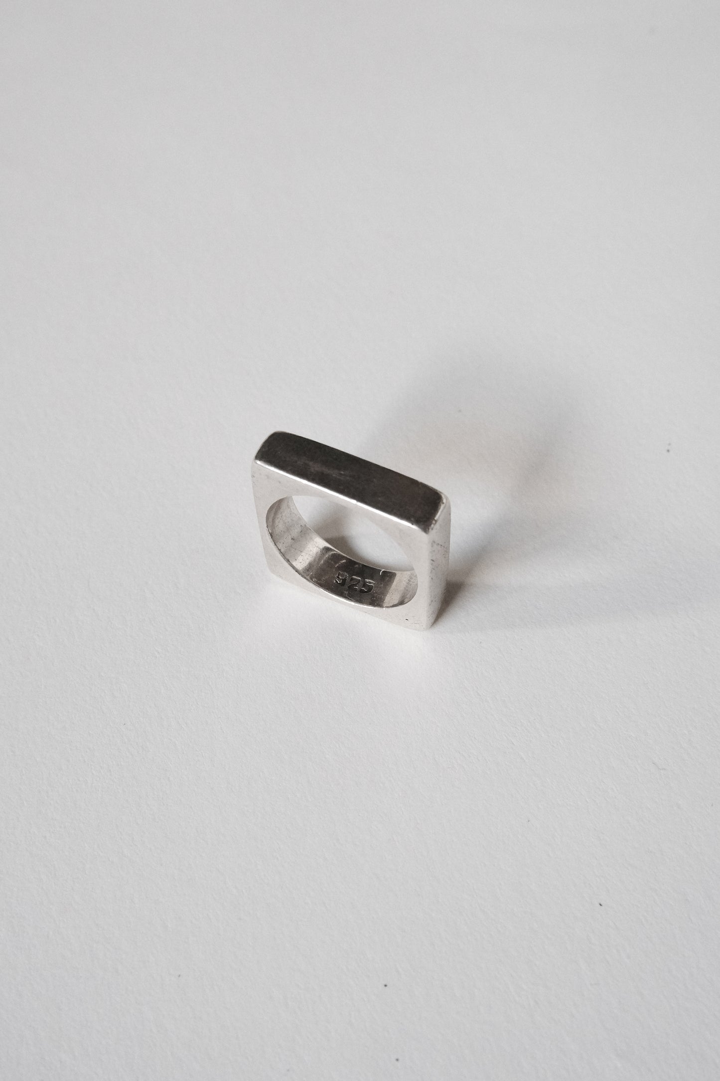 Silver Square Ring - 13号