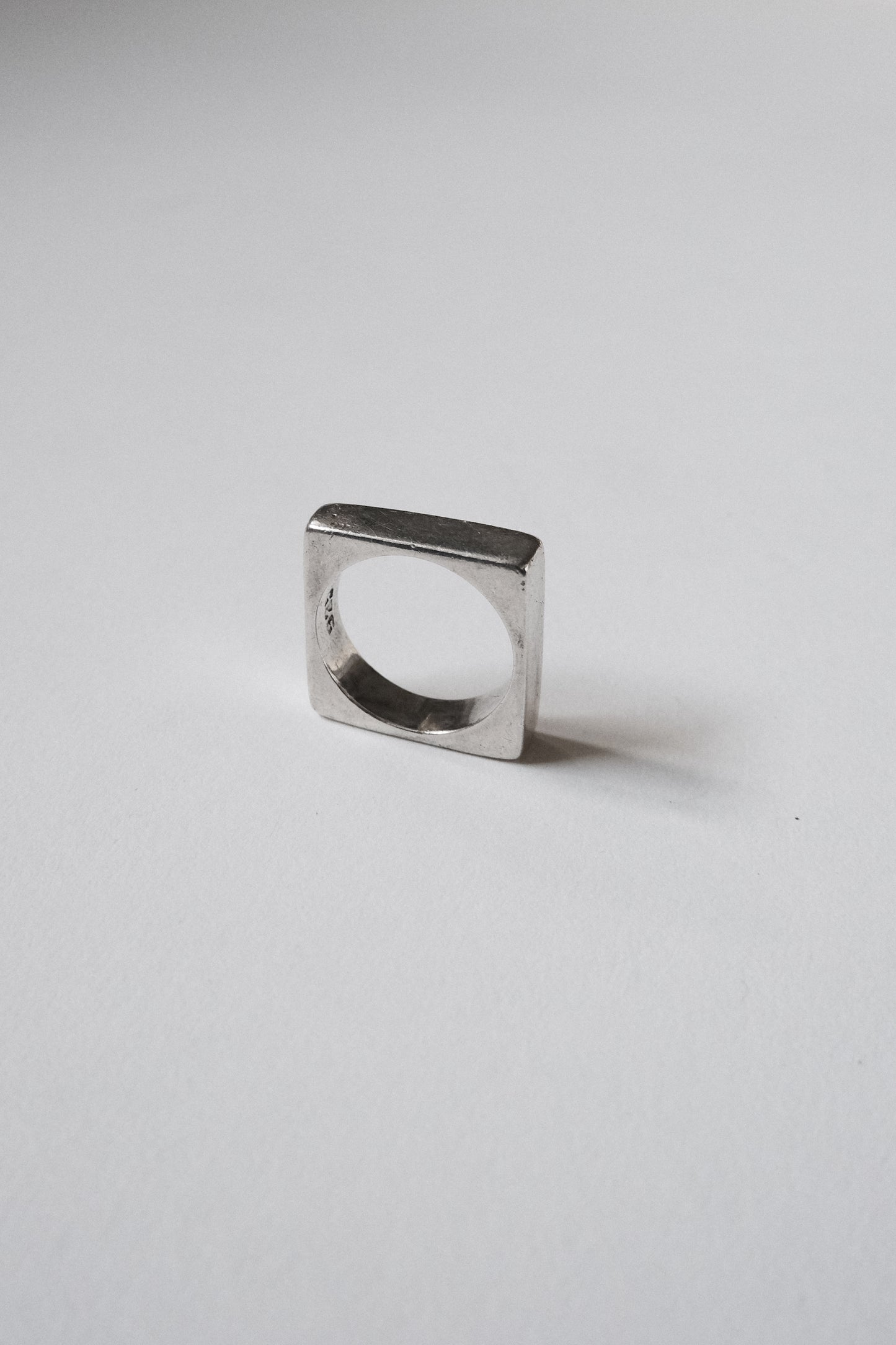 Silver Square Ring - 13号