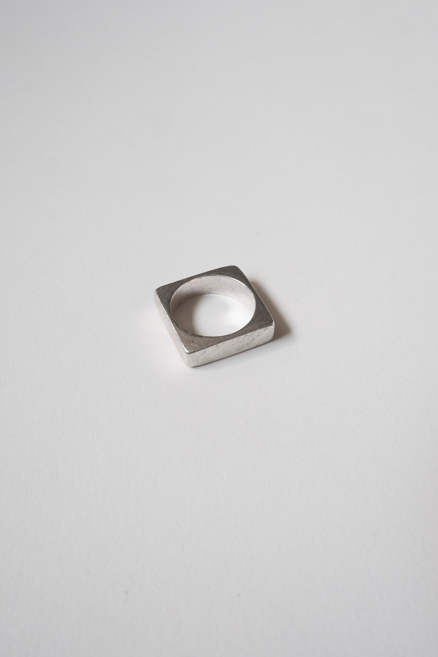 Silver Square Ring - 13号