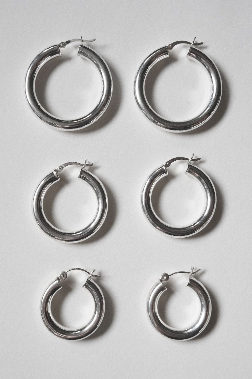 Silver Hoops - 15 / 20 / 25mm