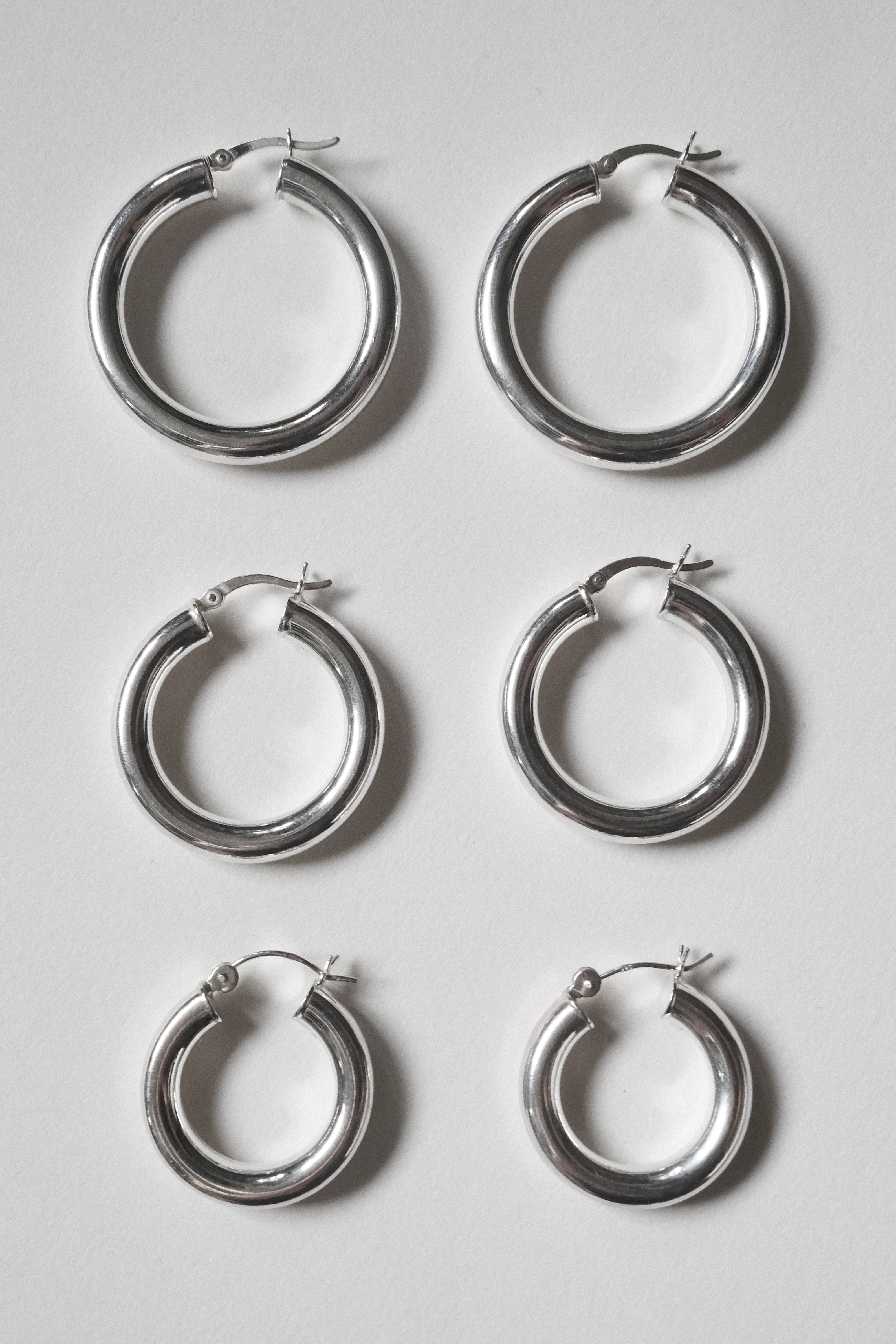 Silver Hoops - 15 / 20 / 25mm