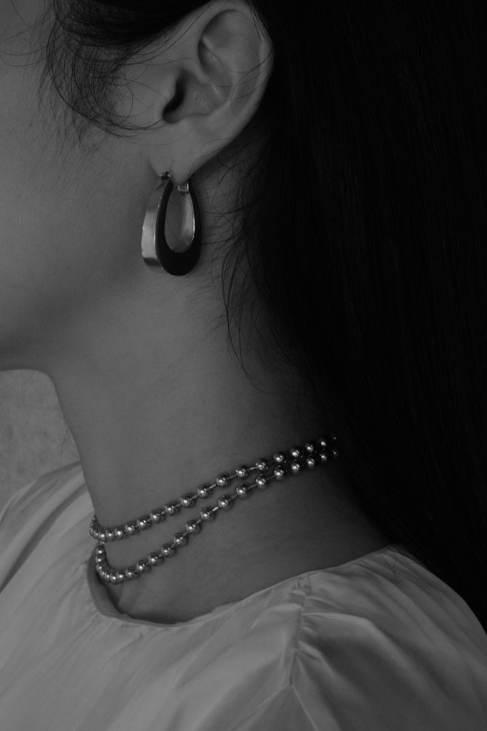 Silver Ball Necklace