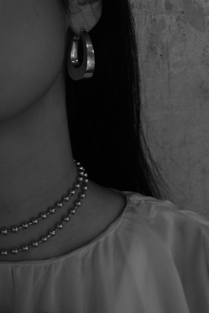 Silver Ball Necklace