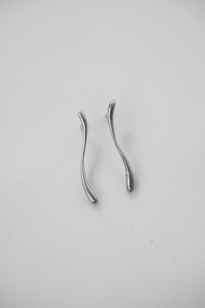 Silver Wave Earrings