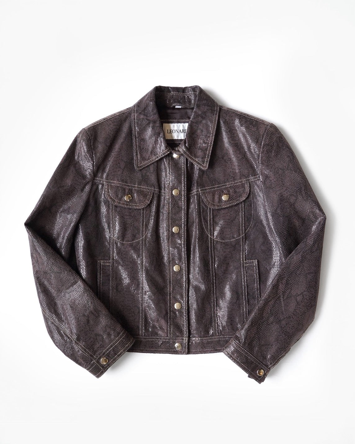 1980~90's Leather Short Jacket　