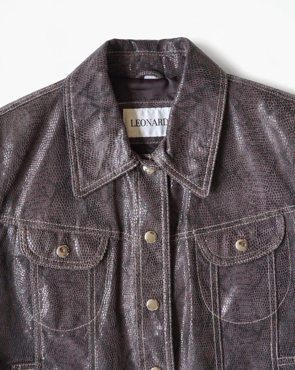 1980~90's Leather Short Jacket　