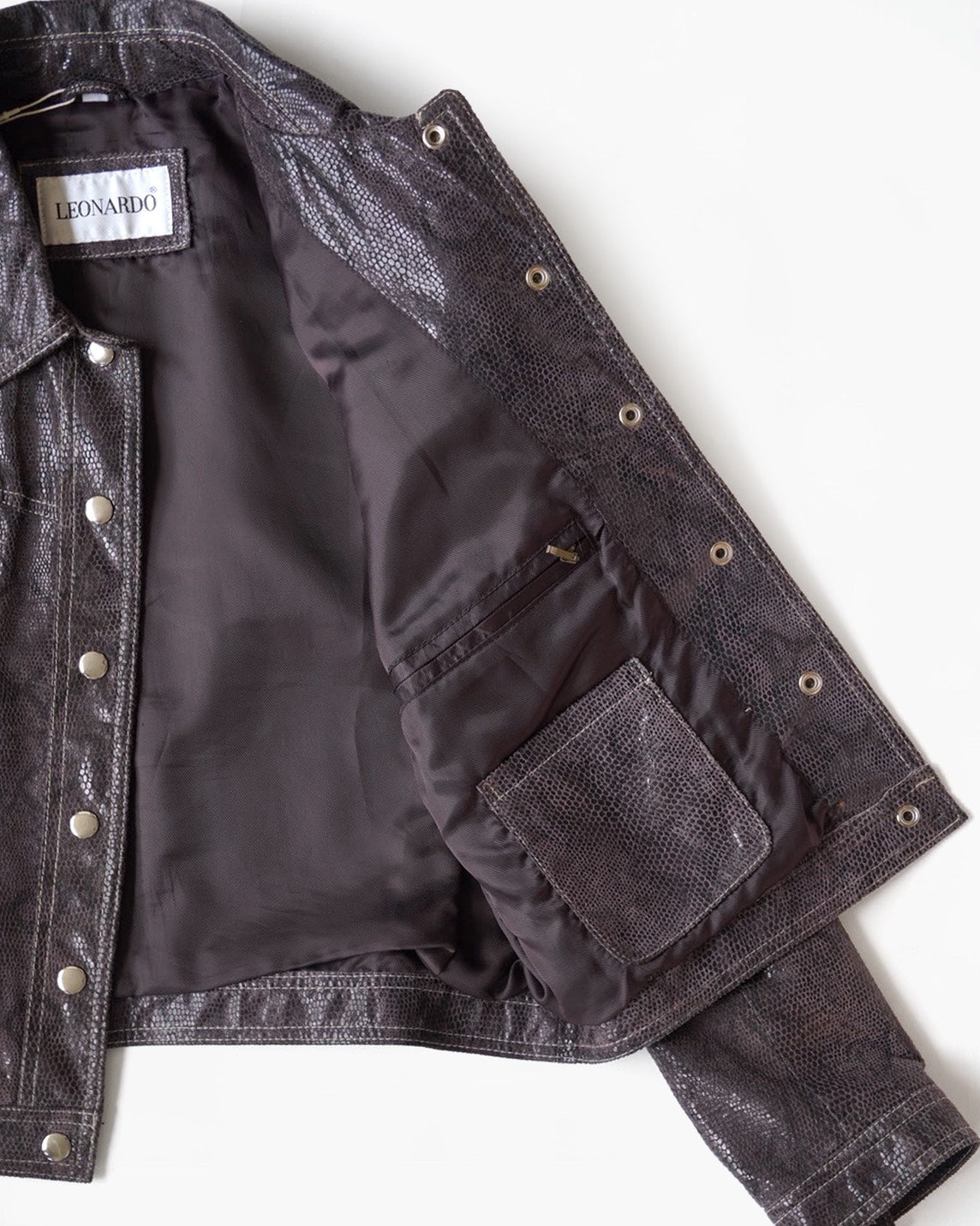 1980~90's Leather Short Jacket　