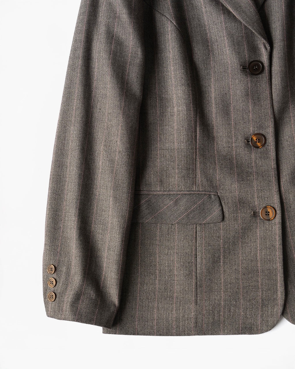 90s Striped Herringbone Jacket