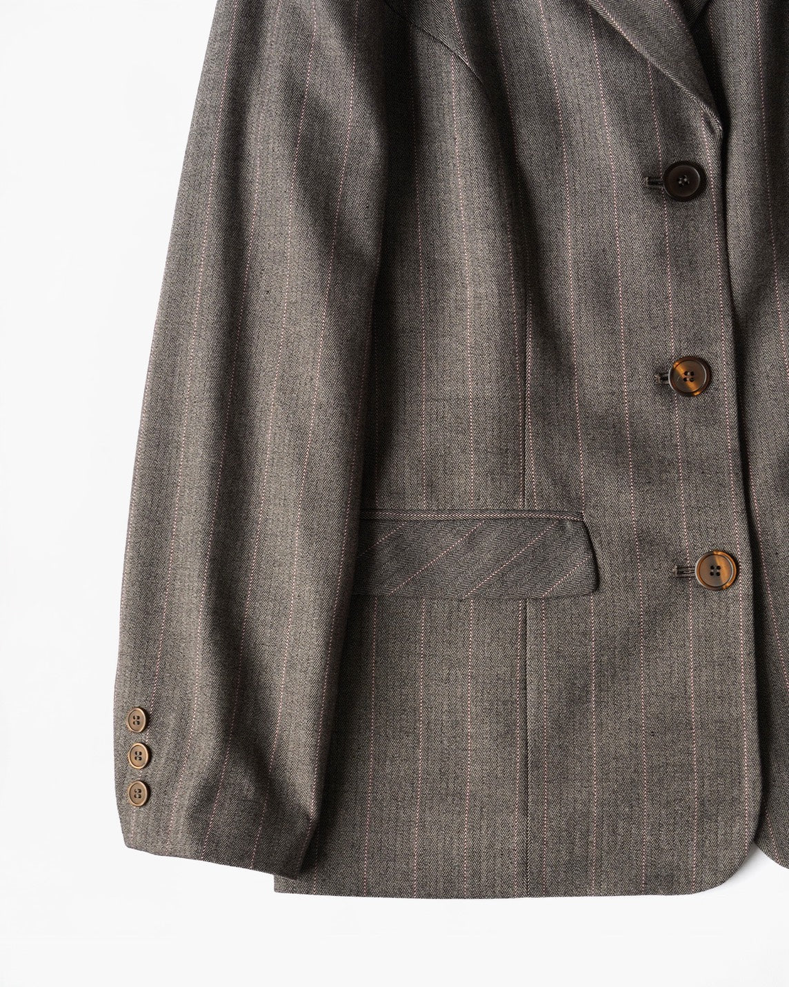 90s Striped Herringbone Jacket