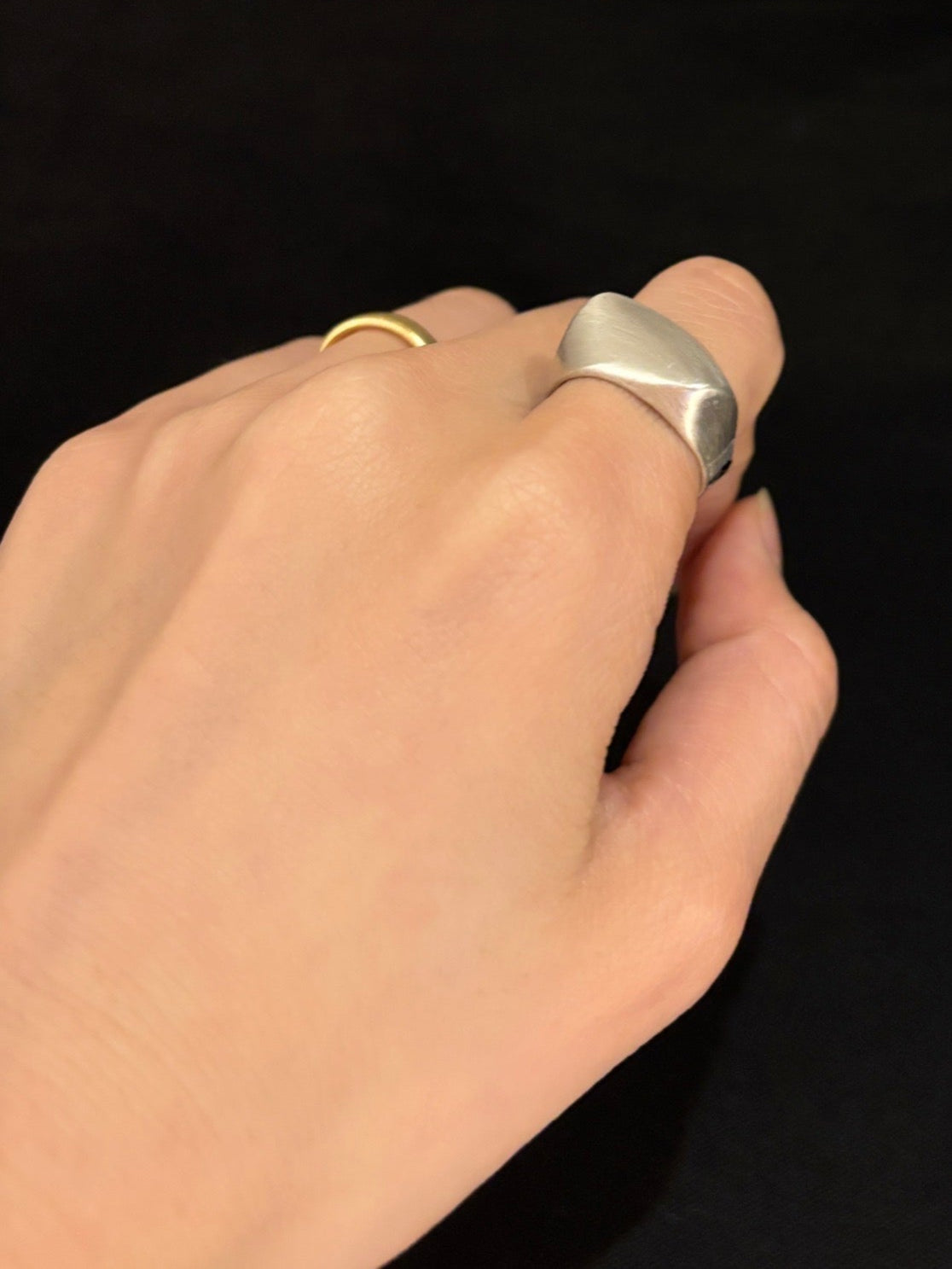 Matt Silver Ring Made In Mexico