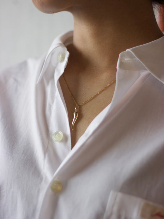 14K Charm -Italian Horn L