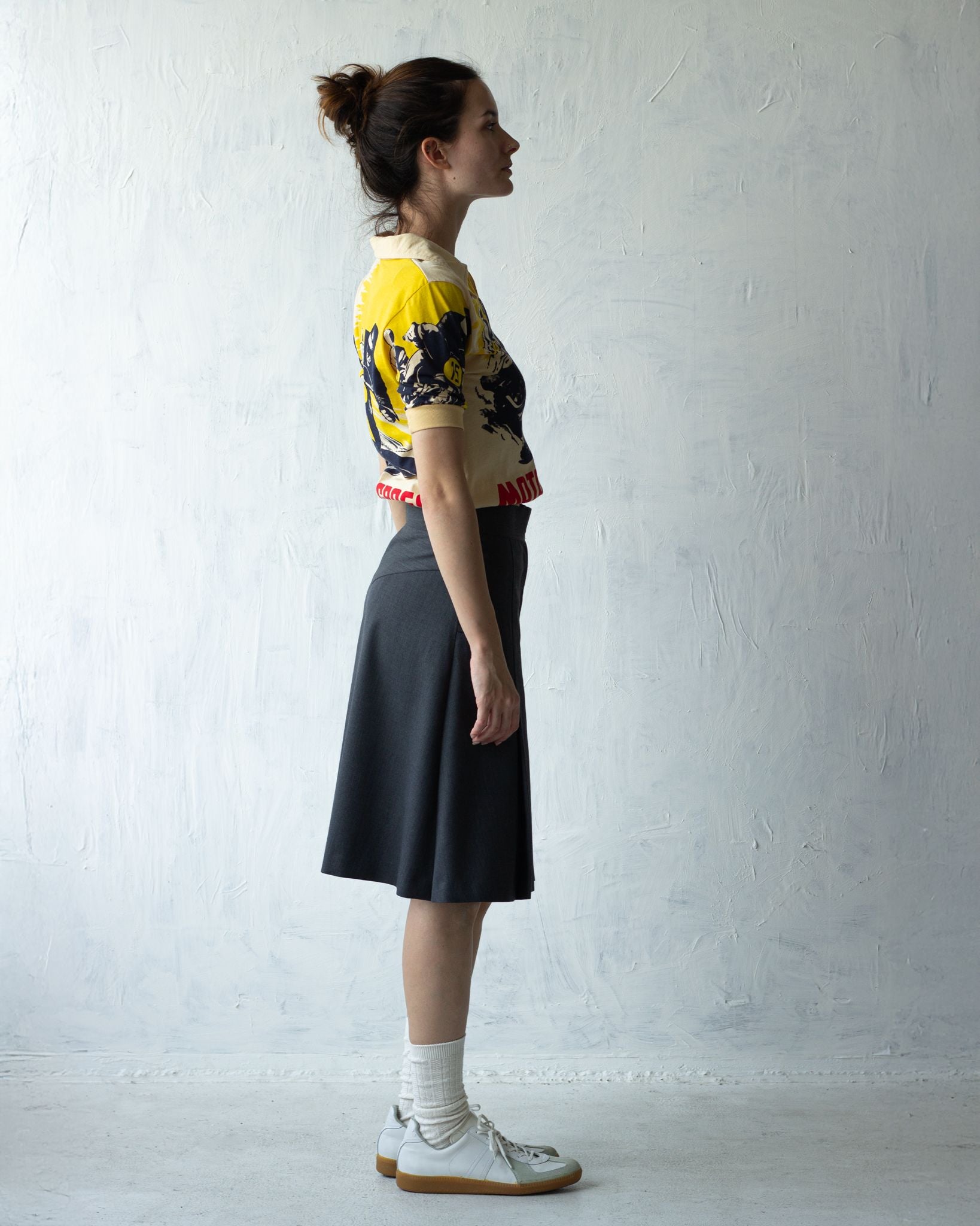 70's Art Printed S/S Cotton Polo