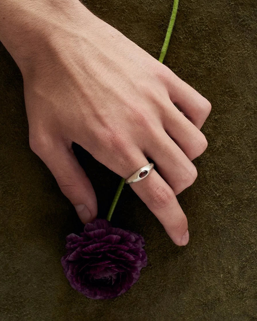 "Dunton Ellerkamp" Ellipse Ring | Garnet