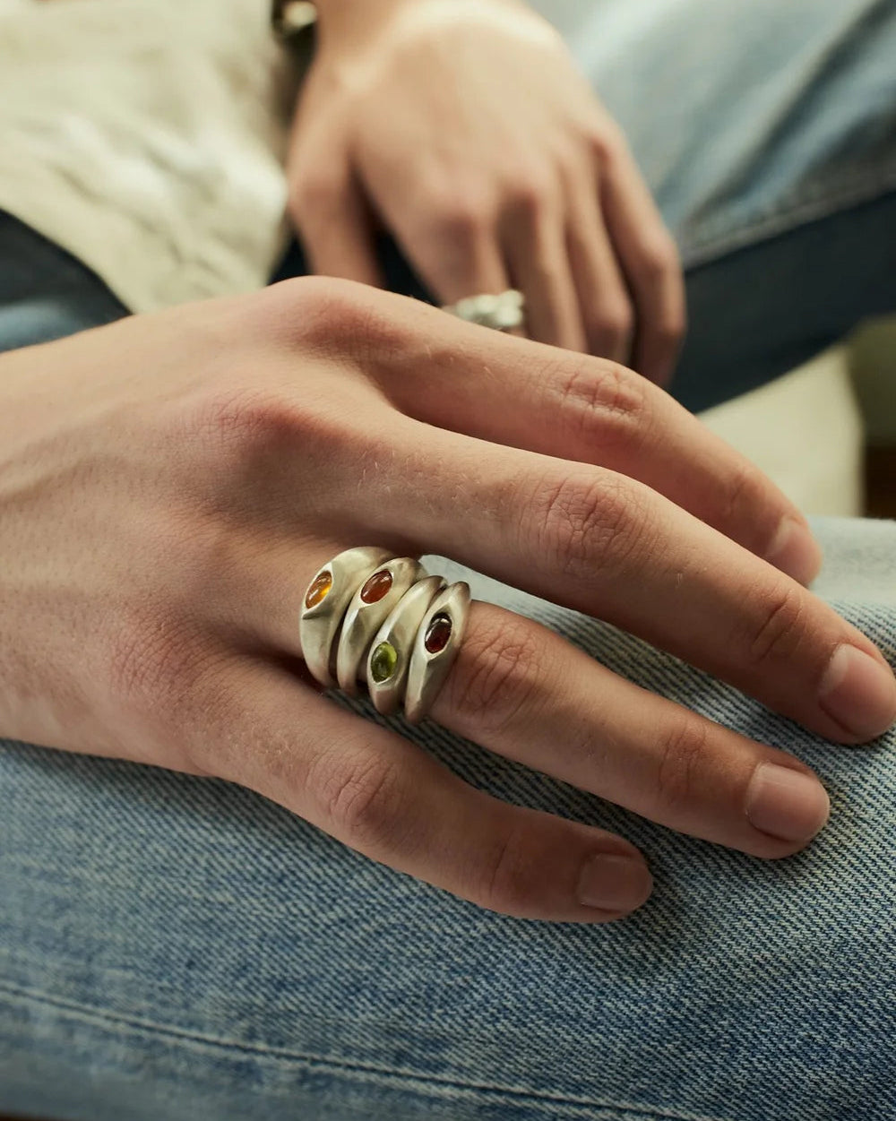 "Dunton Ellerkamp" Ellipse Ring | Garnet