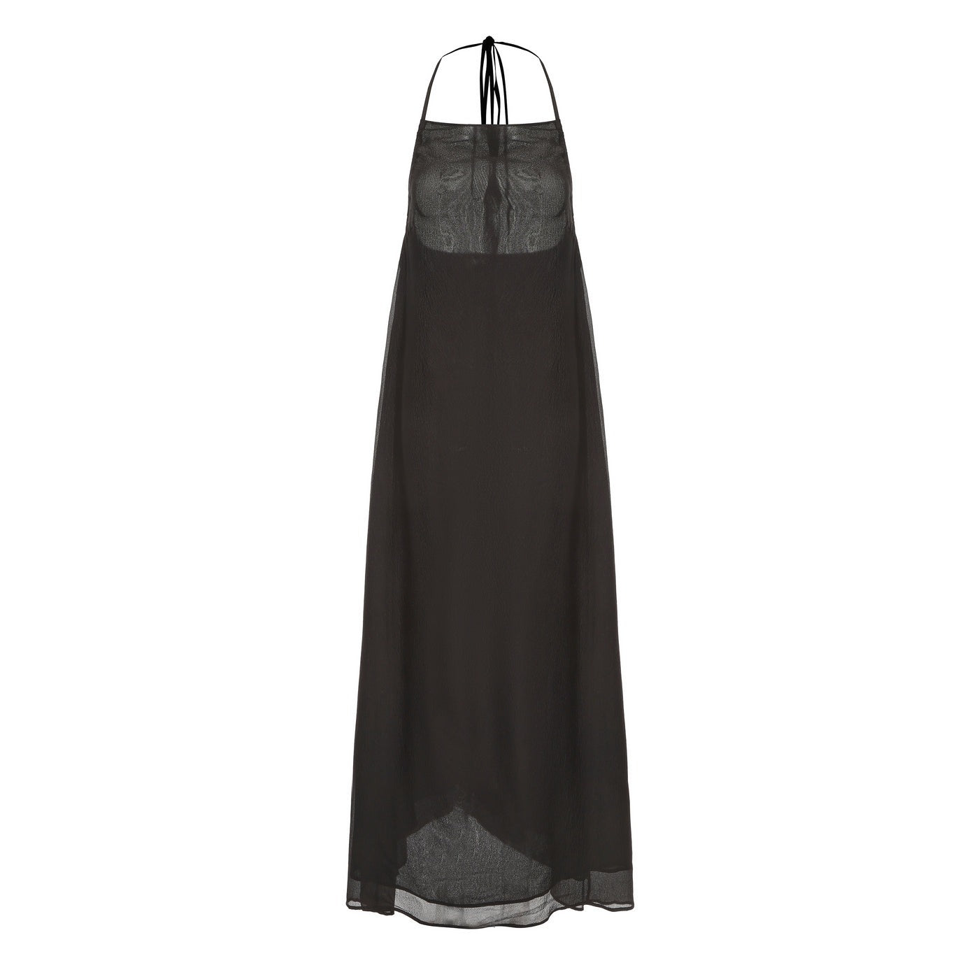 "RUOHAN" JET BLACK LENA DRESS