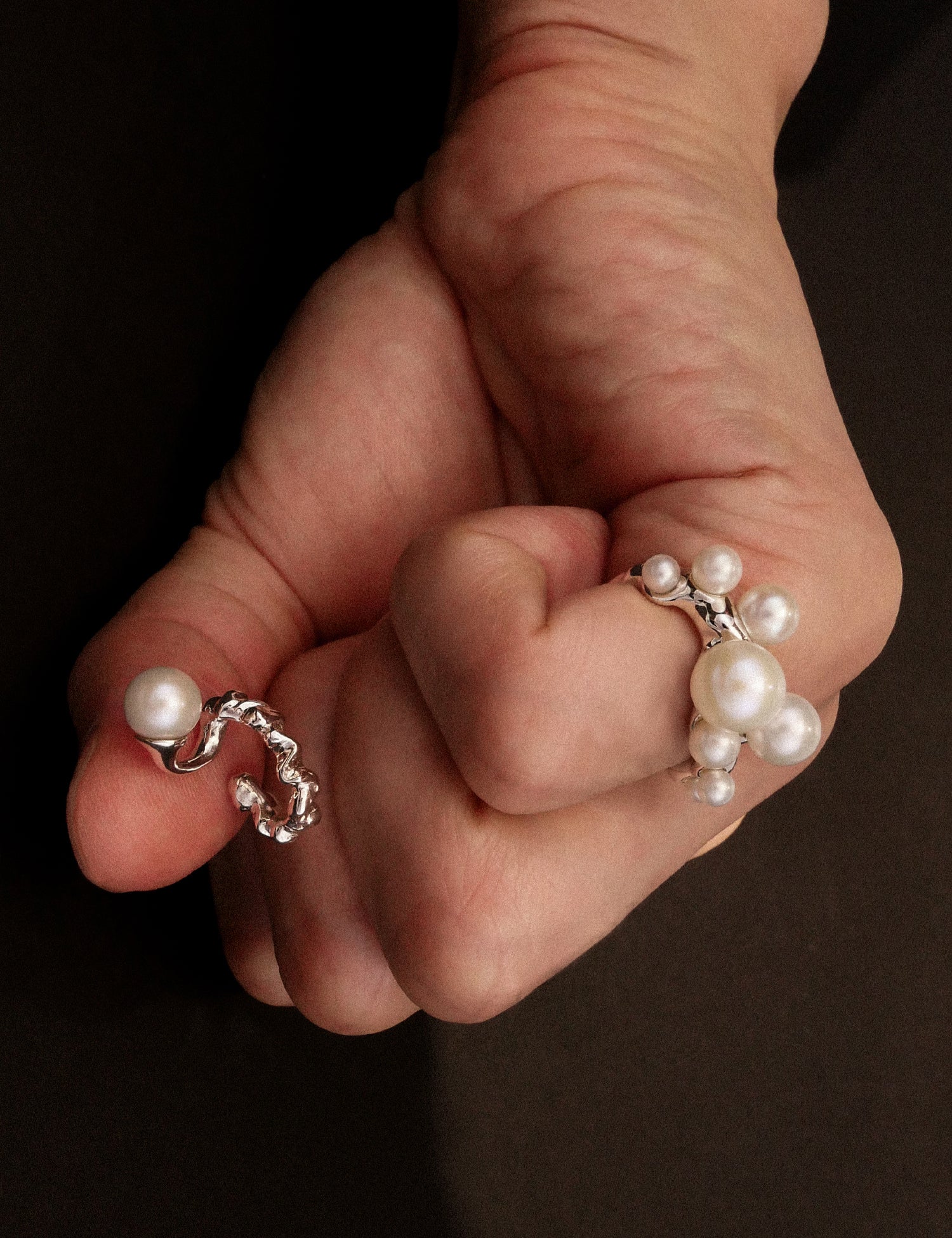 "Isabella Etou"  Bubble Pearl Ring