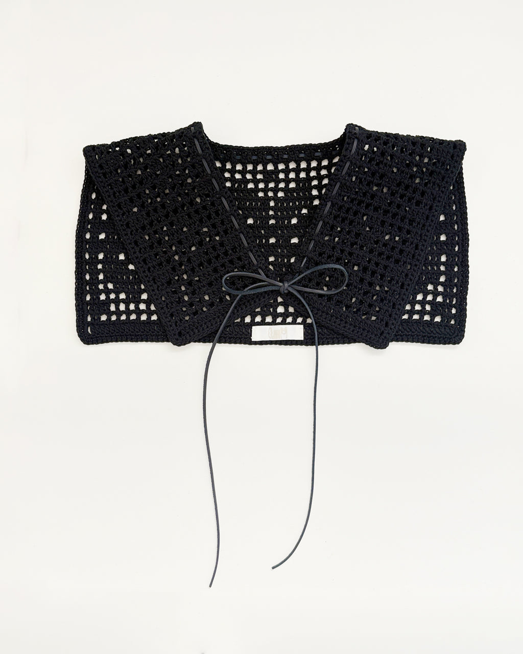 Handmade Crochet Tie Collar