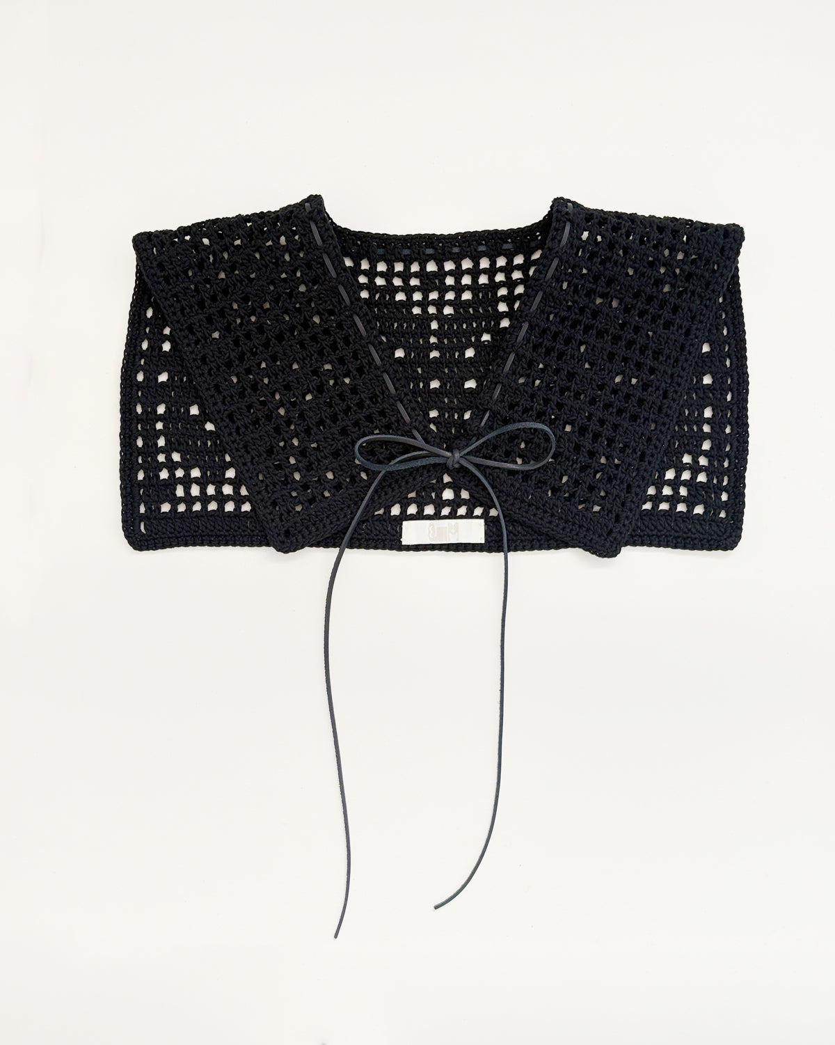 Handmade Crochet Tie Collar