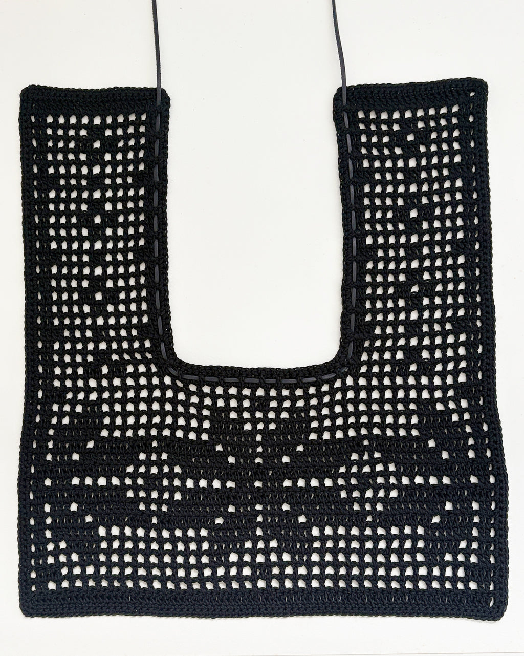Handmade Crochet Tie Collar