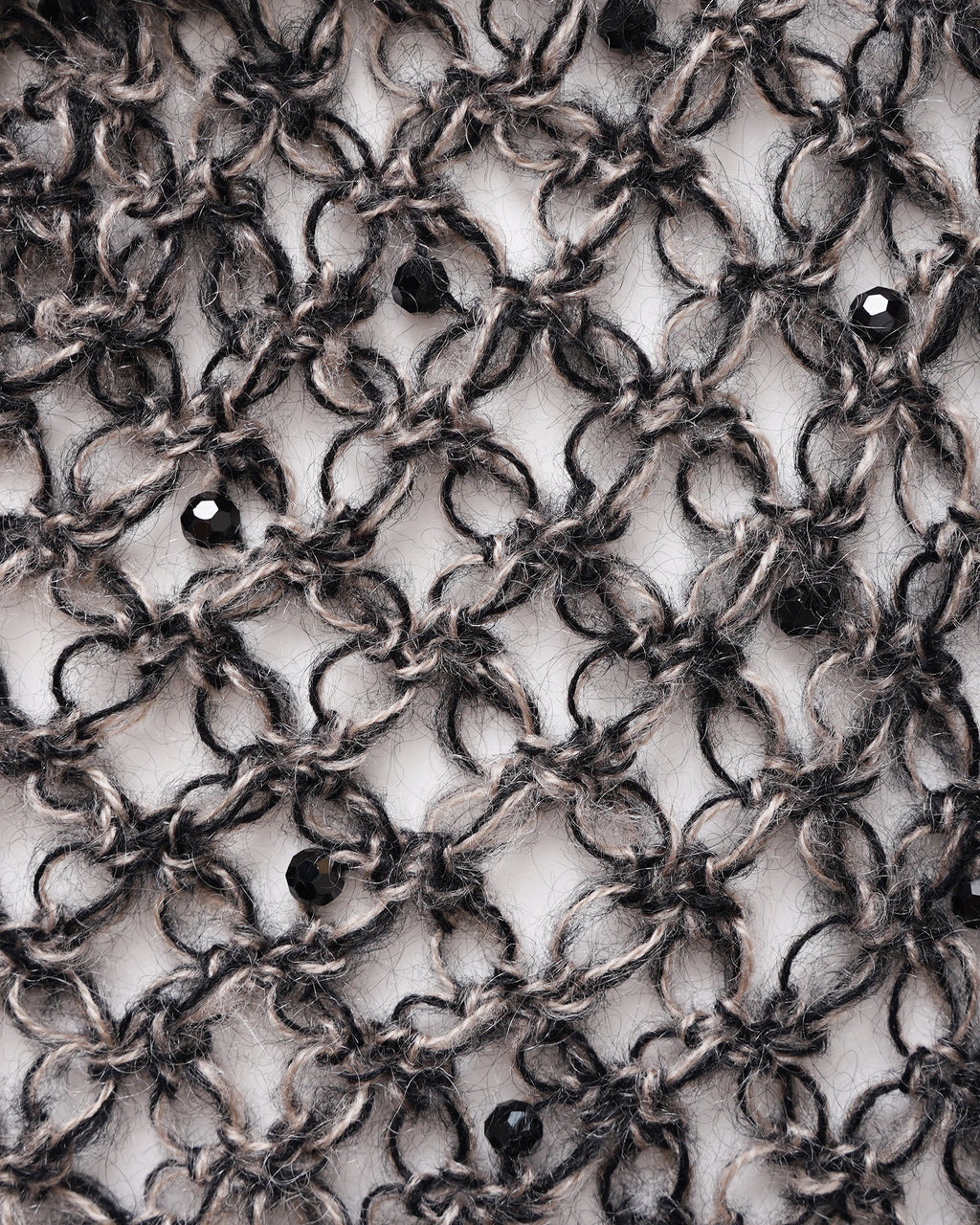 Hand Crochet Hoodie with Bijou - 2